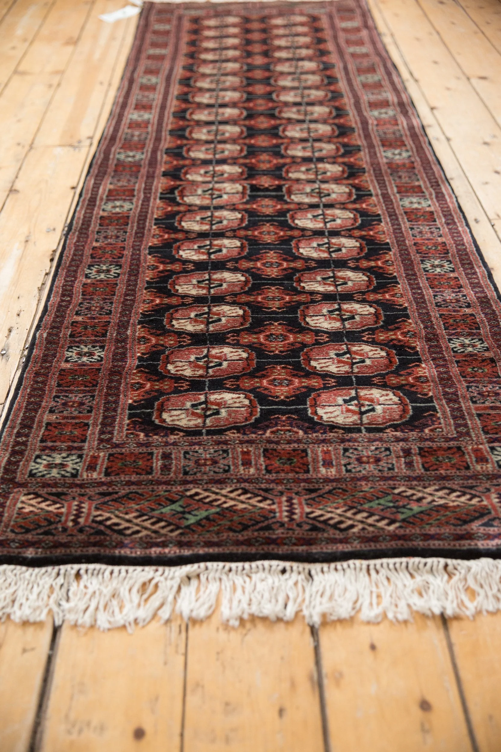 2.5x8 Vintage Fine Bokhara Rug Runner - Image 6