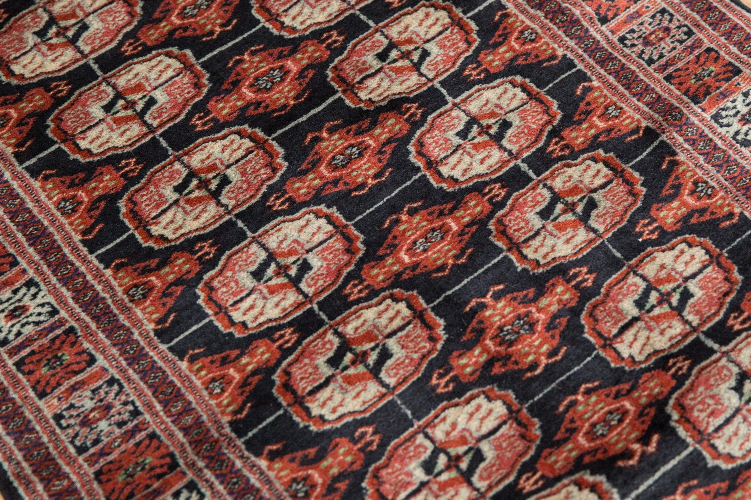 2.5x8 Vintage Fine Bokhara Rug Runner - Image 7
