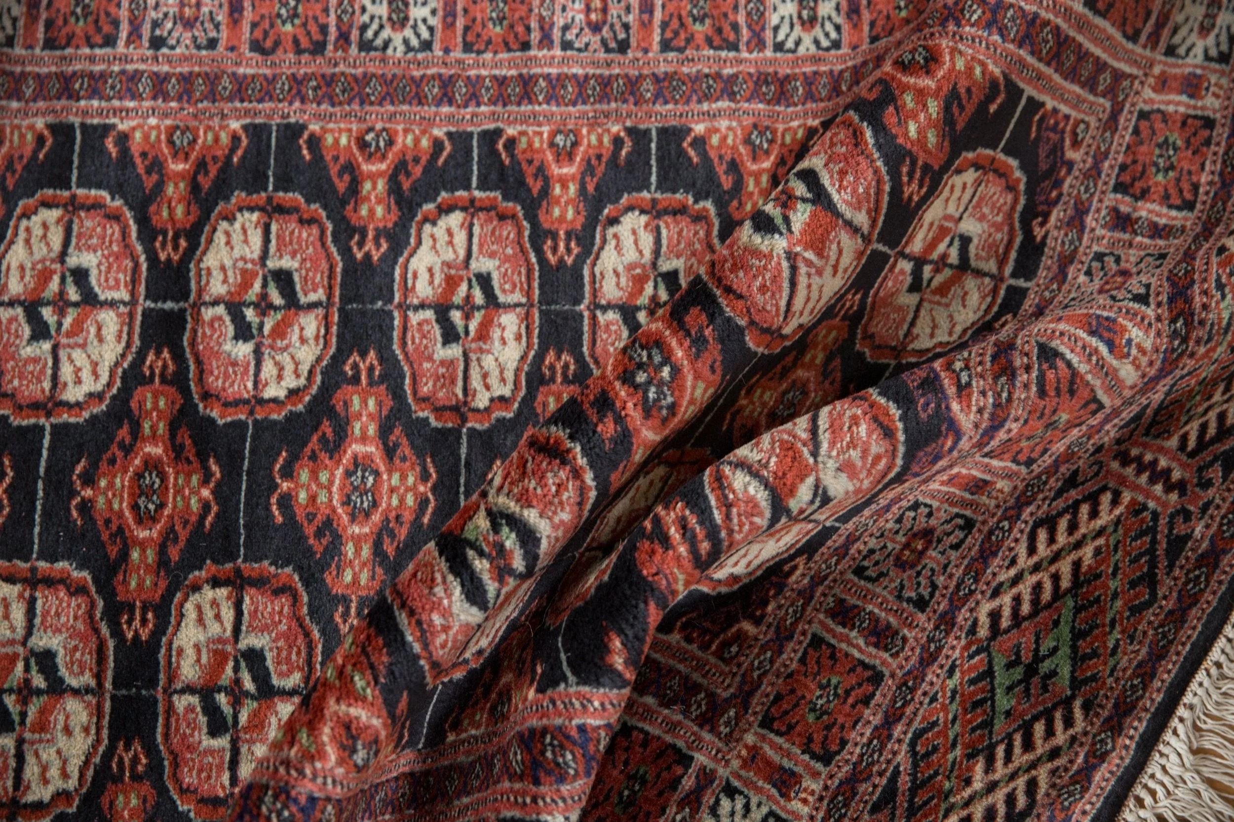 2.5x8 Vintage Fine Bokhara Rug Runner - Image 8