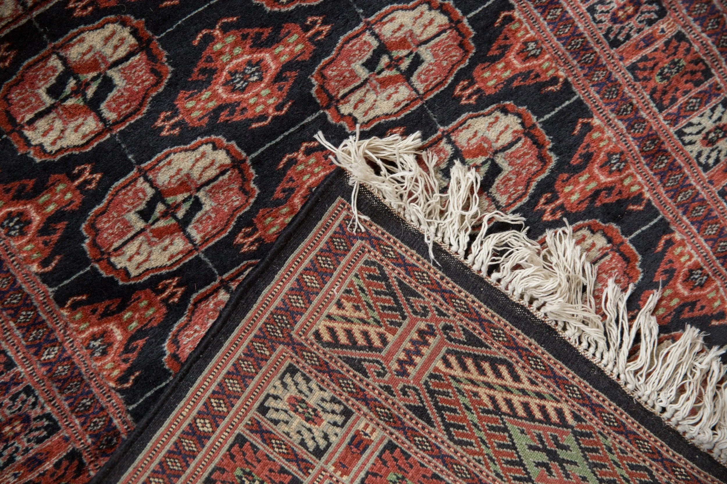 2.5x8 Vintage Fine Bokhara Rug Runner - Image 9