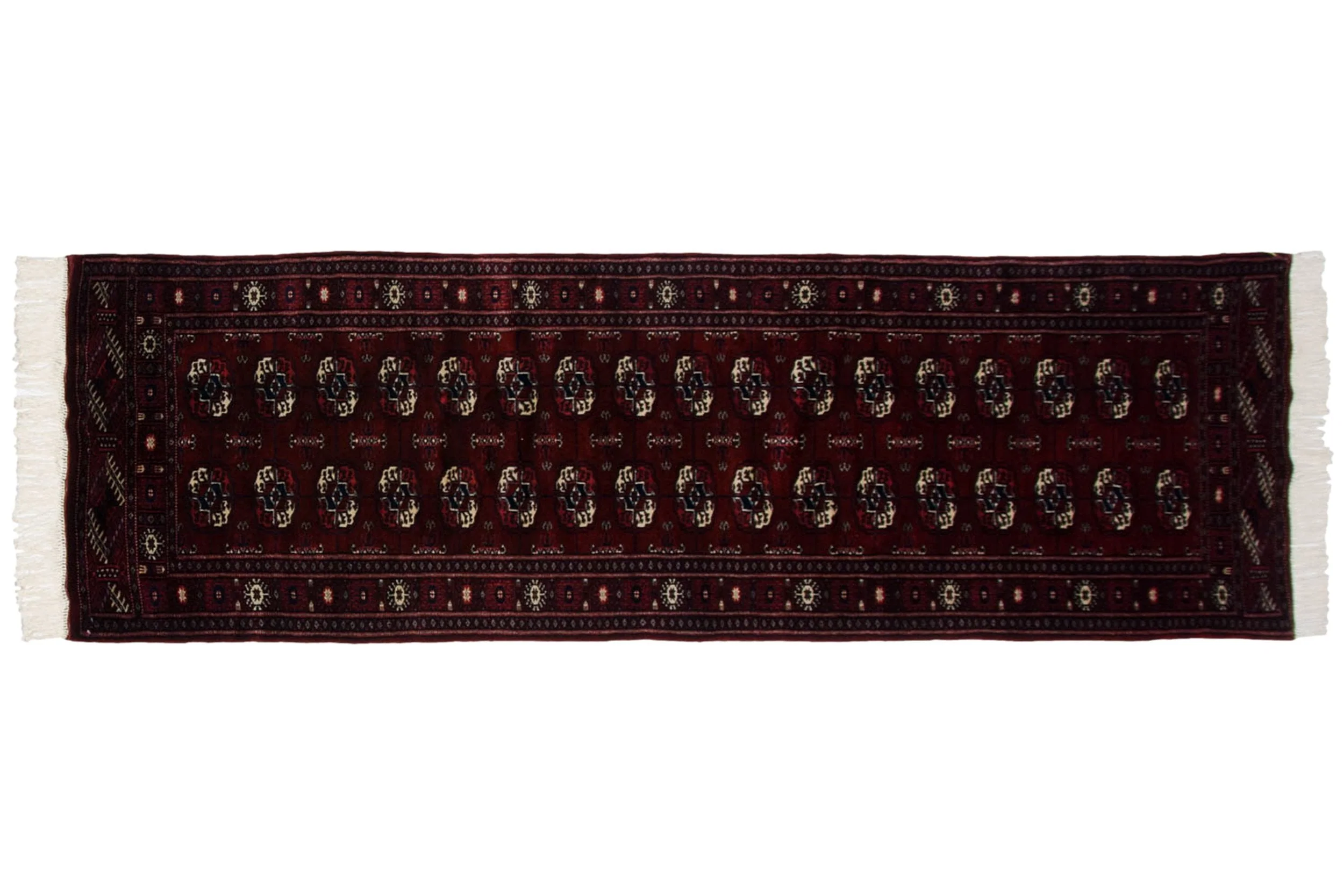 2.5x8 Vintage Fine Bokhara Rug Runner - Image 2