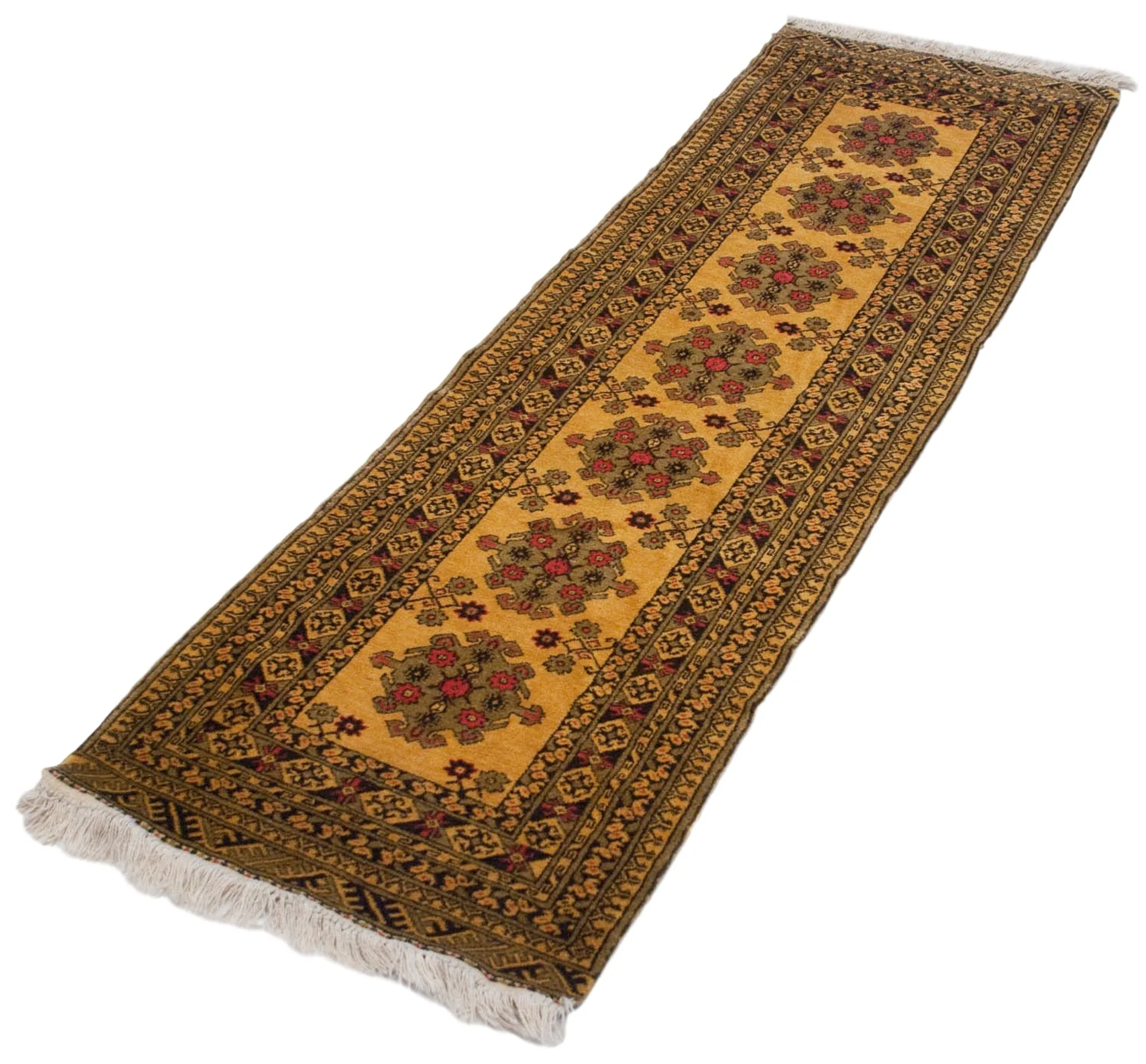 2.5x9.5 Vintage Daulatabad Rug Runner - Image 2