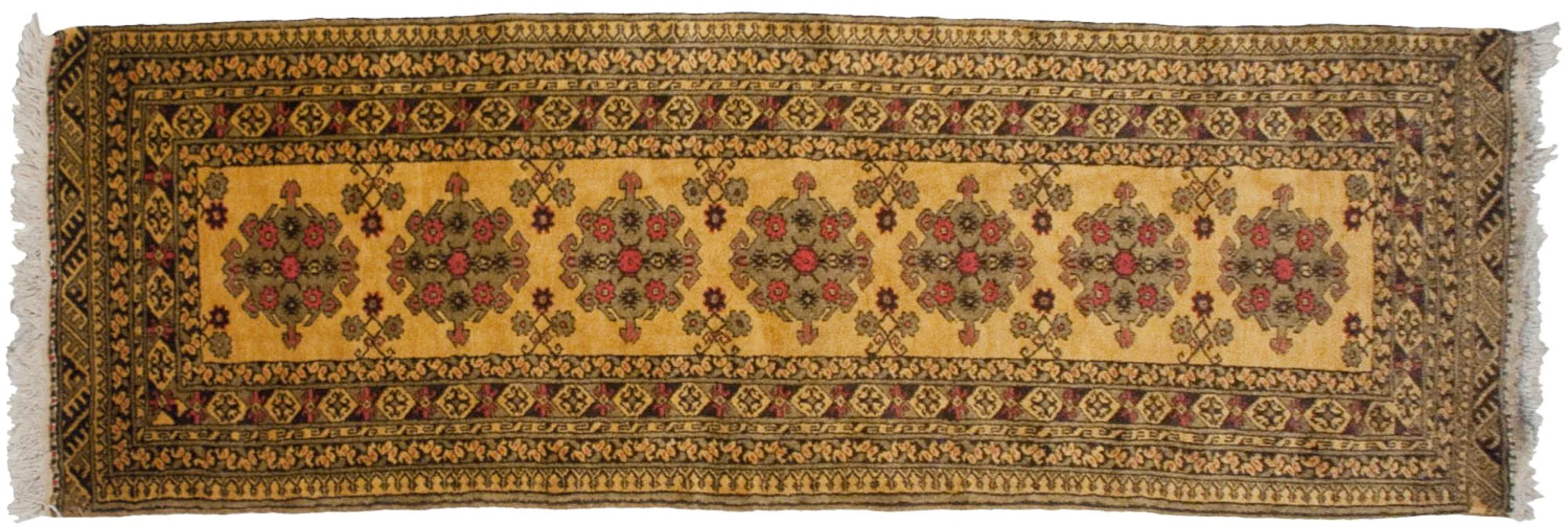 2.5x9.5 Vintage Daulatabad Rug Runner - Image 3