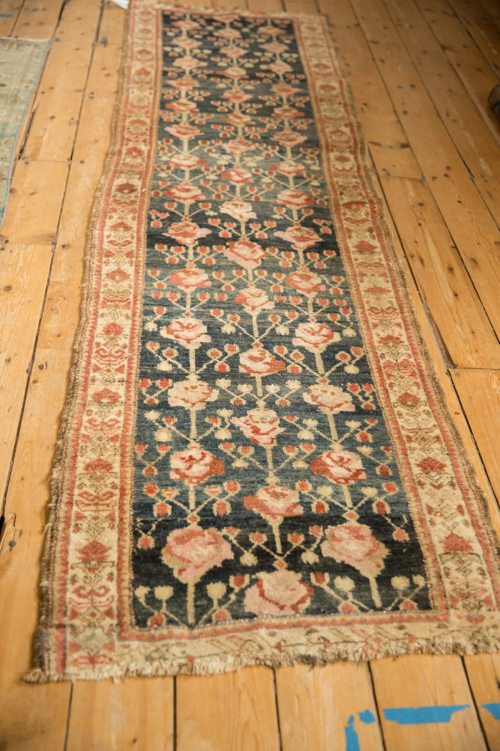 2.5x9 Antique Kurdish Hamadan Rug Runner - Image 3