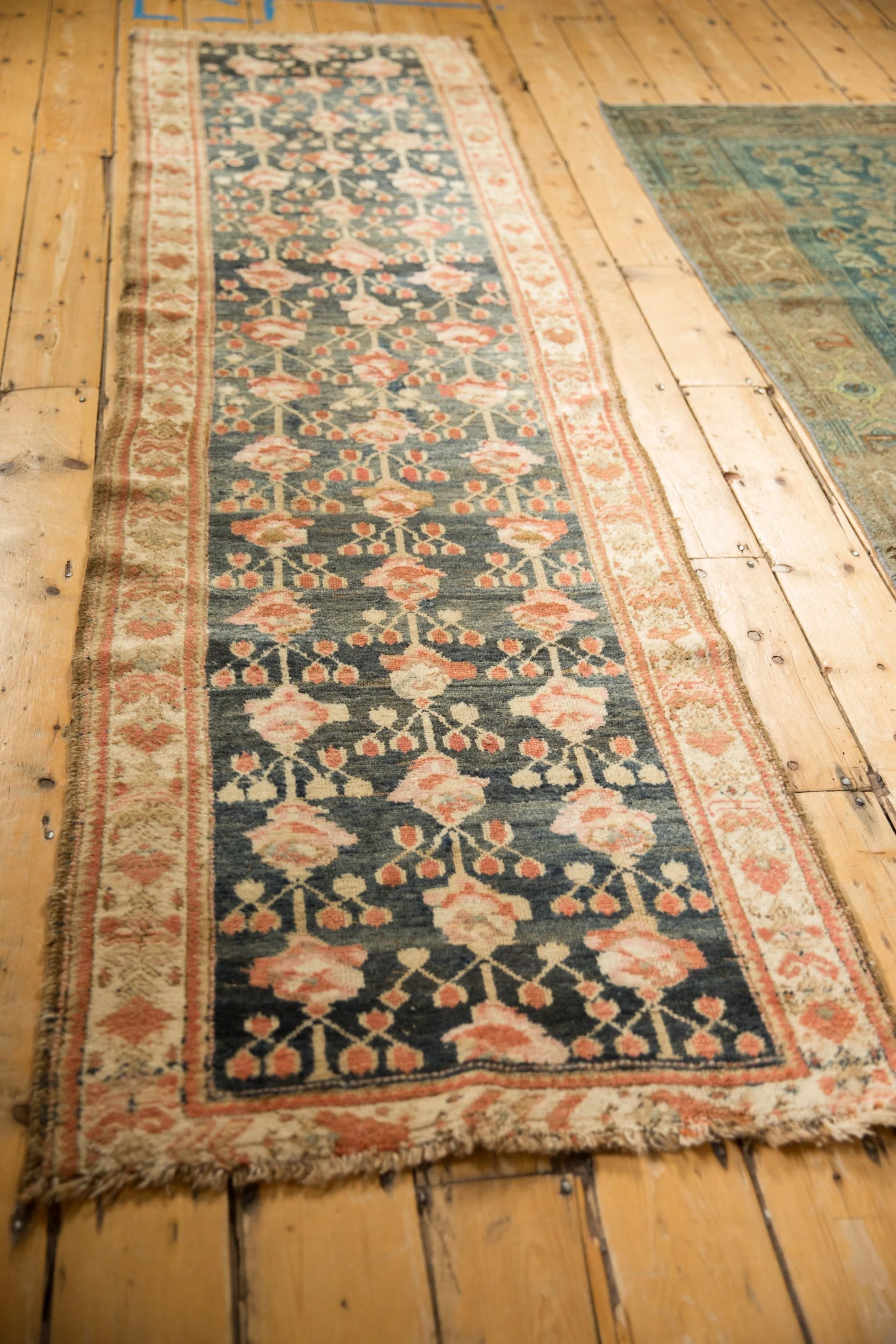 2.5x9 Antique Kurdish Hamadan Rug Runner - Image 6