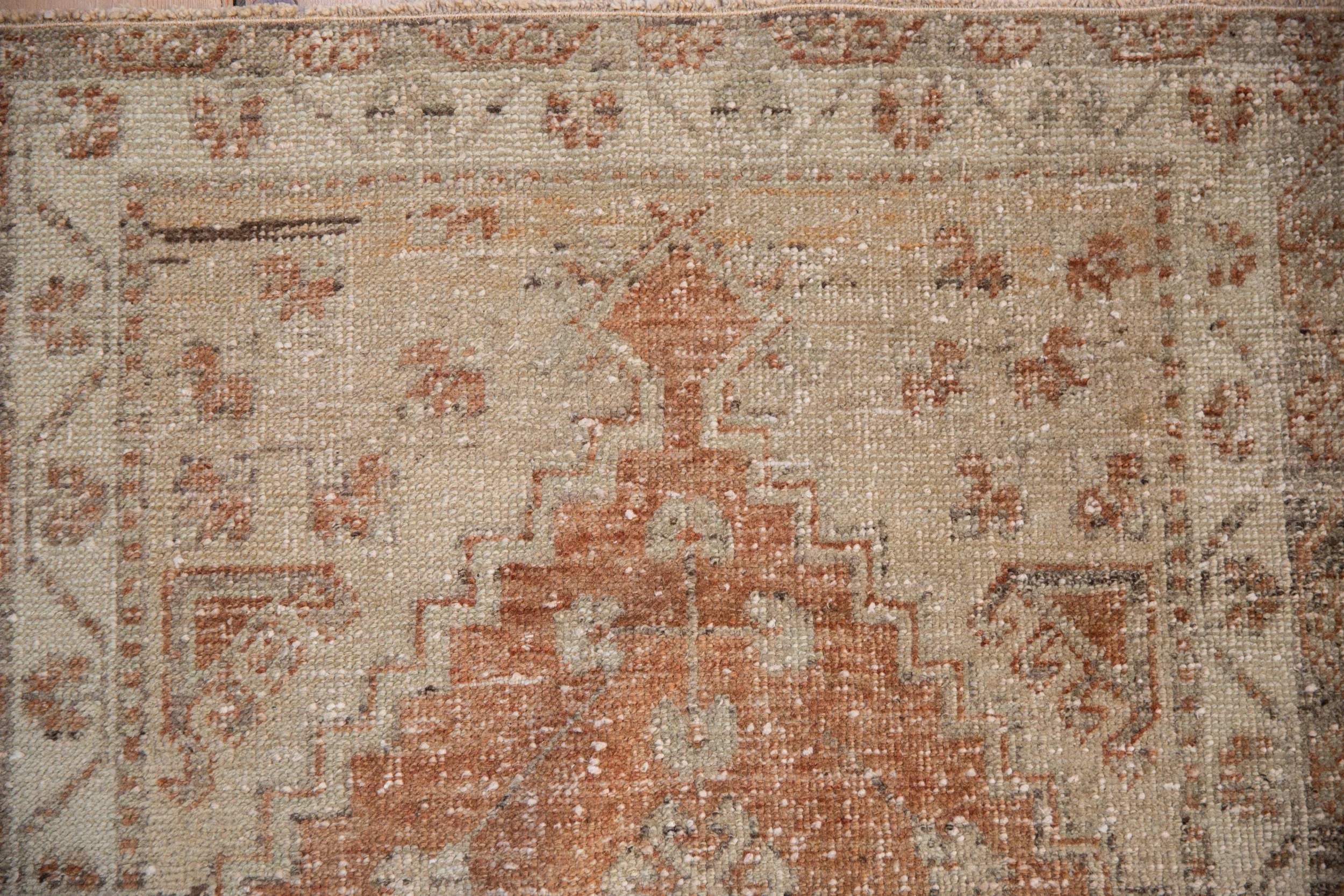 2.5x9 Vintage Distressed Oushak Rug Runner - Image 3