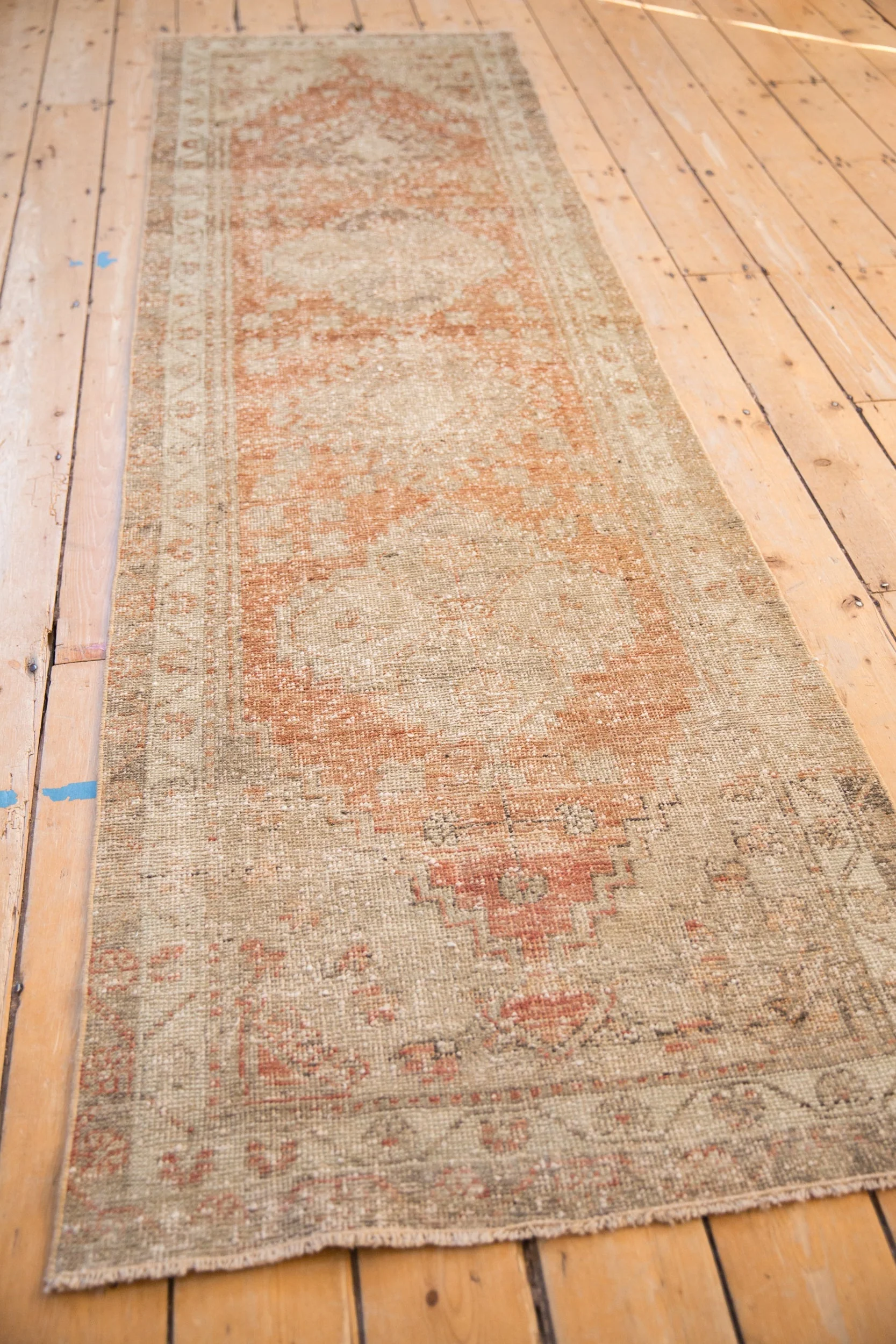 2.5x9 Vintage Distressed Oushak Rug Runner - Image 6