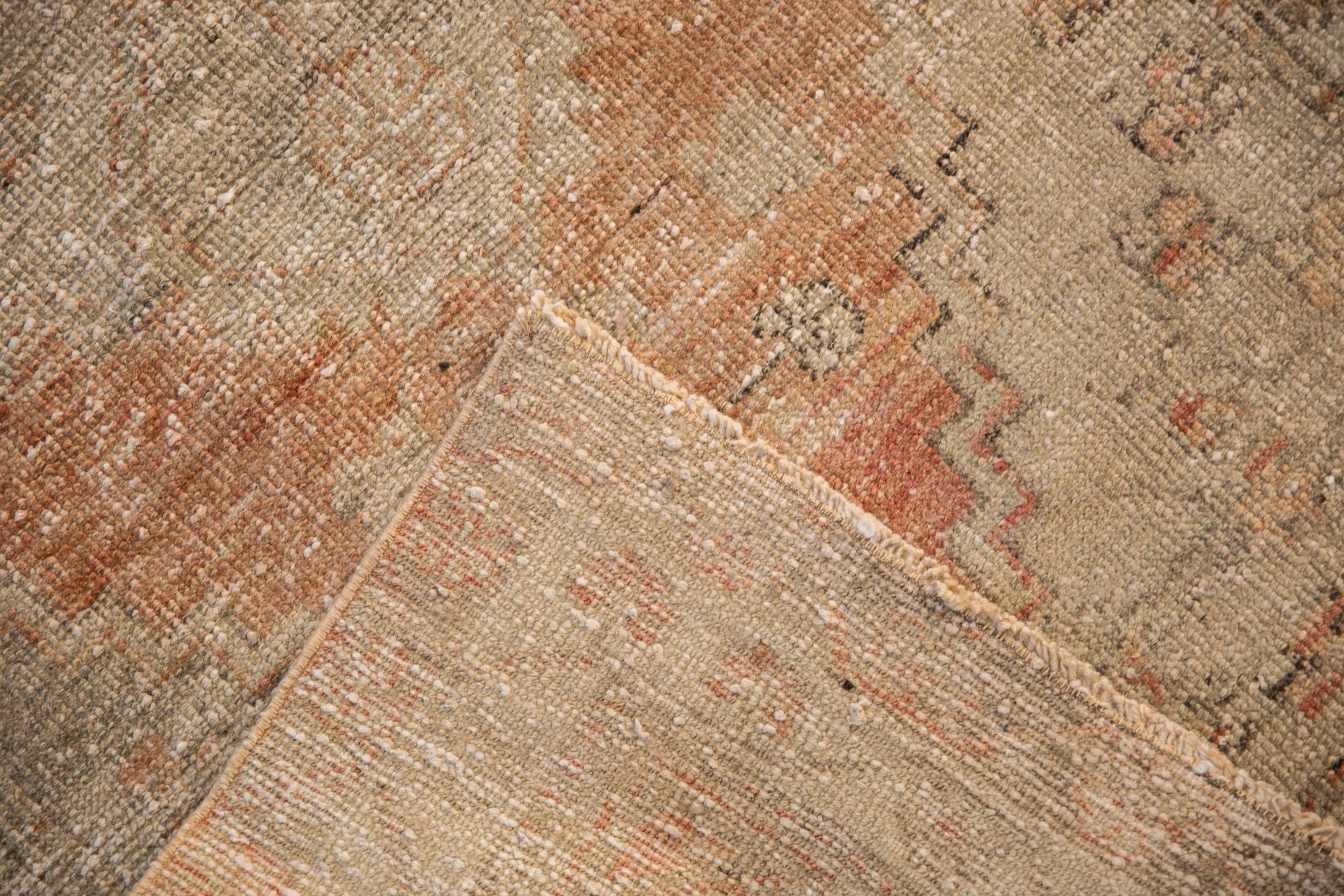 2.5x9 Vintage Distressed Oushak Rug Runner - Image 8