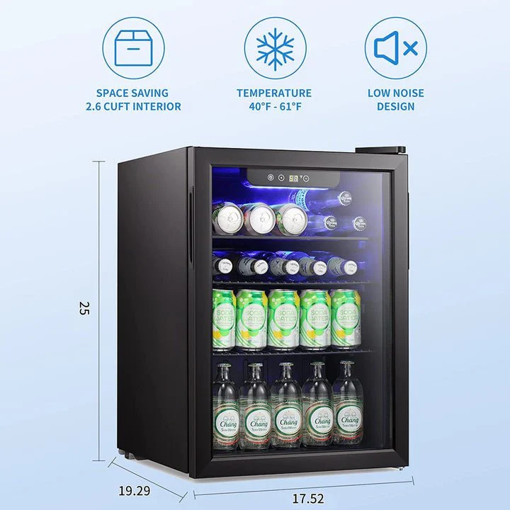 2.6 Cu.ft Wine Cooler/Cabinet Beverage Refrigerator W5870BH - Image 5