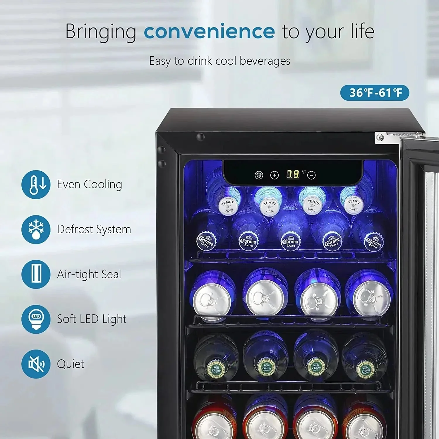 2.9 Cu.Ft Beverage Refrigerator W5885B - Image 3
