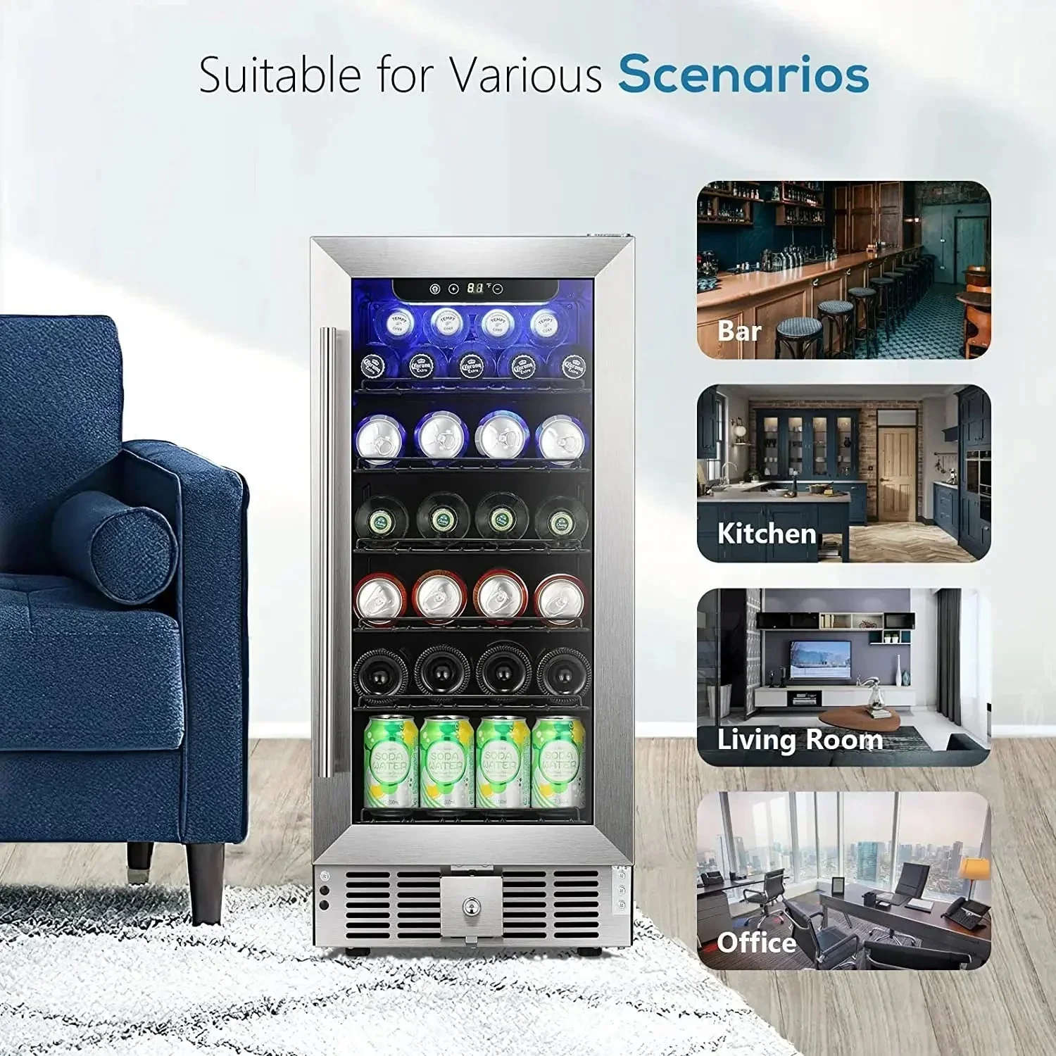 2.9 Cu.Ft Beverage Refrigerator W5885B - Image 8