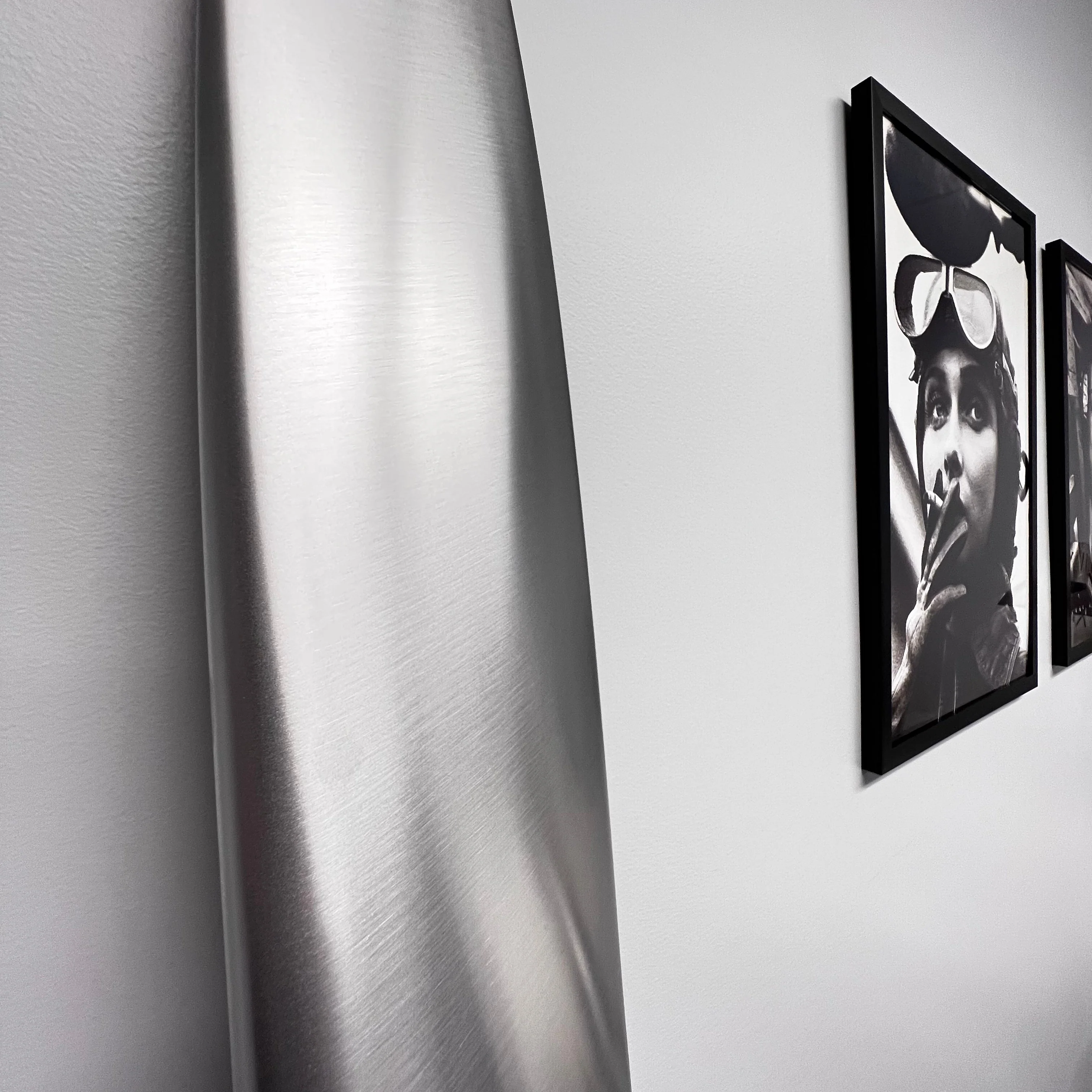 2-Bladed McCauley Brushed Aluminum Airplane Propeller Wall Display - Image 10