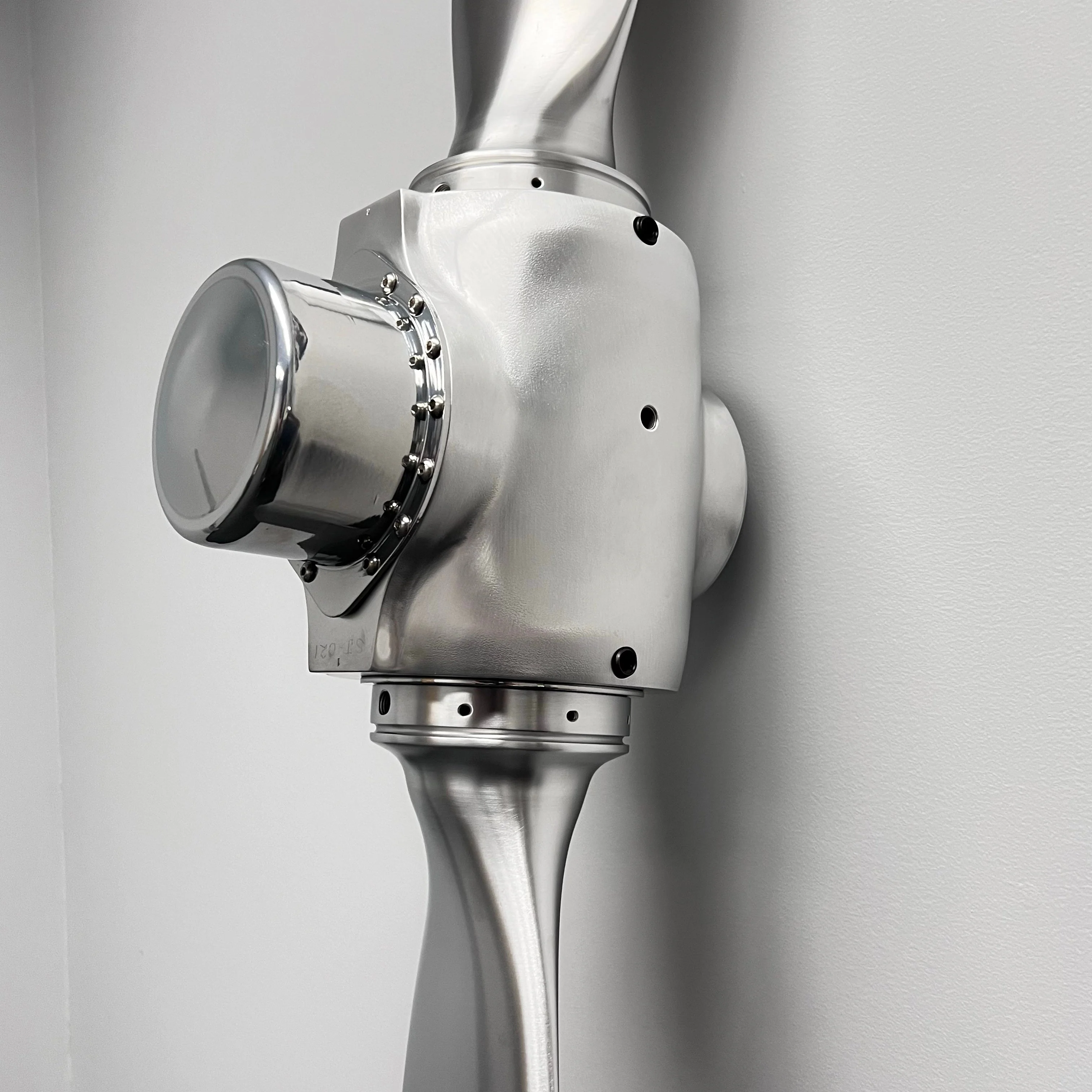 2-Bladed McCauley Brushed Aluminum Airplane Propeller Wall Display - Image 9