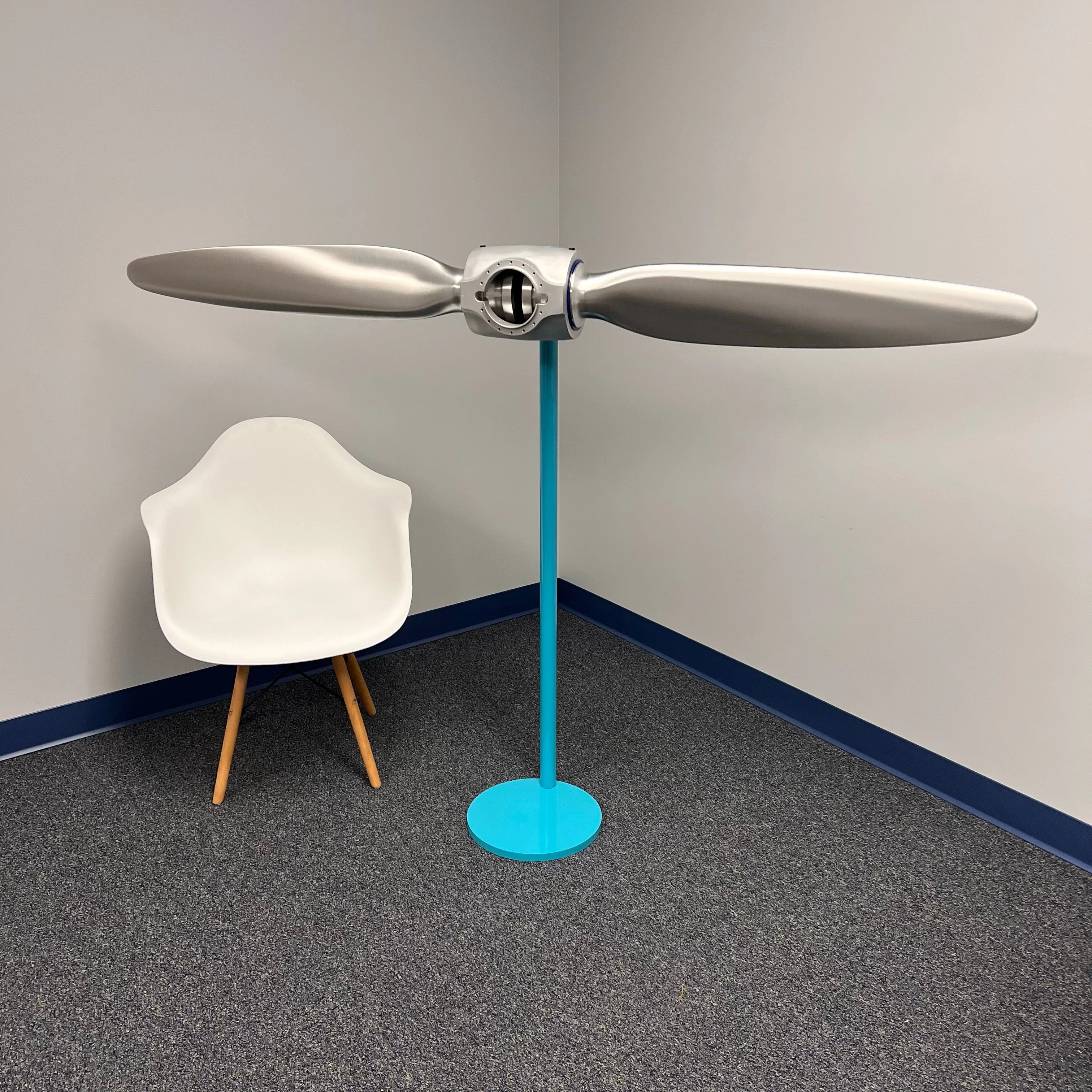 2-Bladed McCauley Cessna 70" Brushed Aluminum Airplane Propeller Wall Display - Image 6