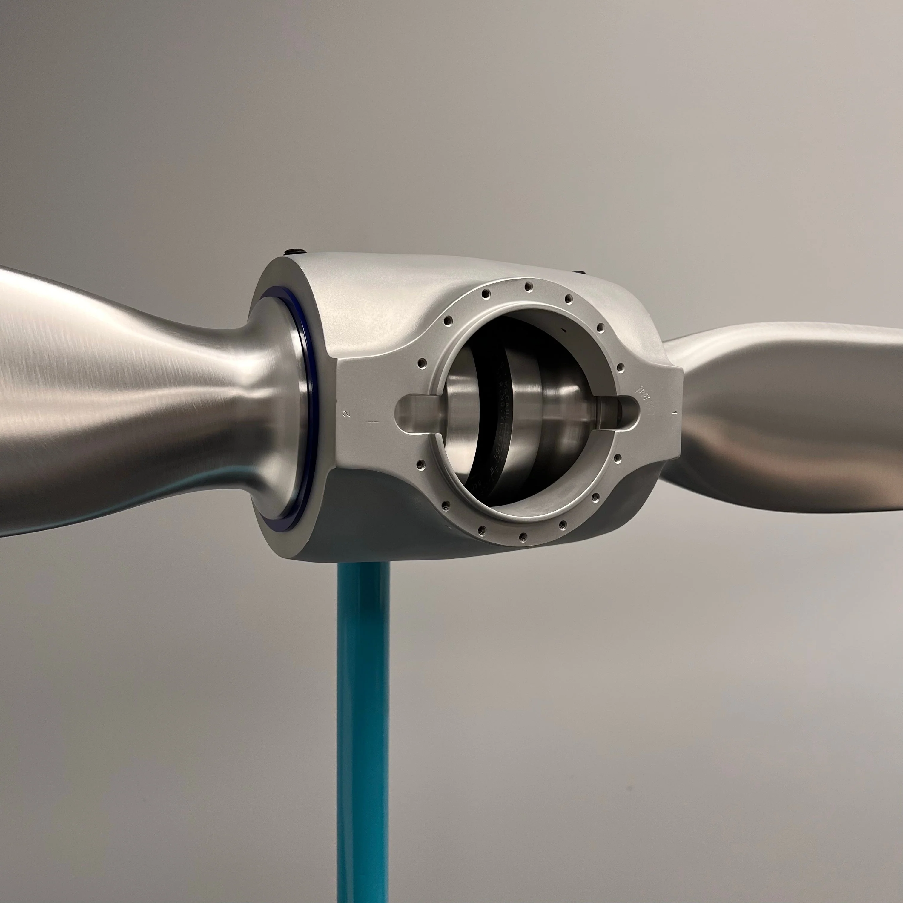 2-Bladed McCauley Cessna 70" Brushed Aluminum Airplane Propeller Wall Display - Image 7