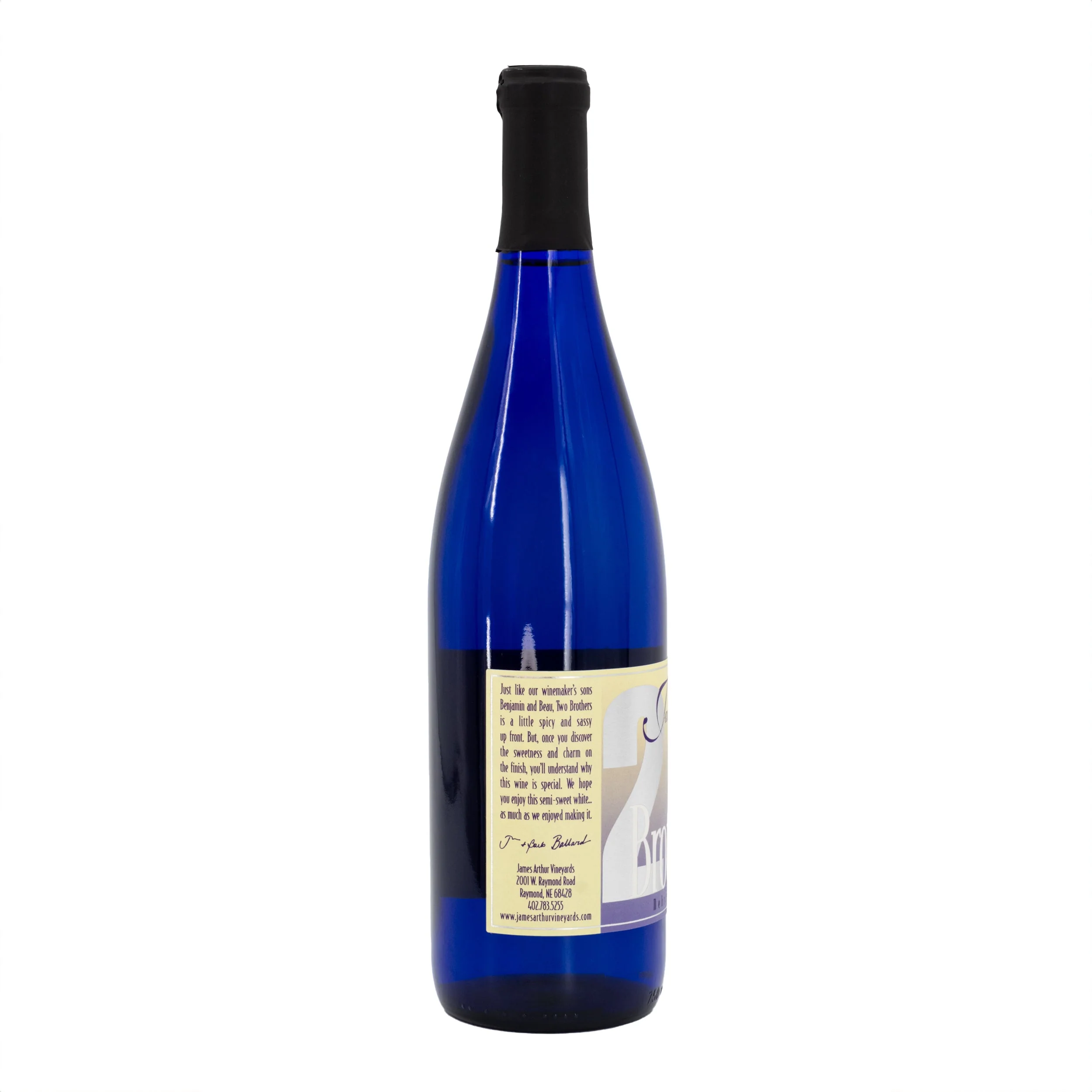 2 Brothers Semi-Sweet White Table Wine | James Arthur Vineyard - Image 3