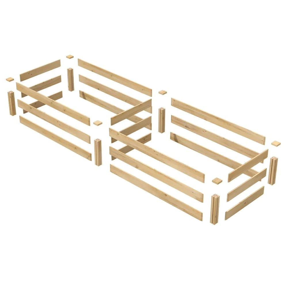 2 ft x 8 ft Cedar Wood Raised Garden Bed - Made in USA - Image 4