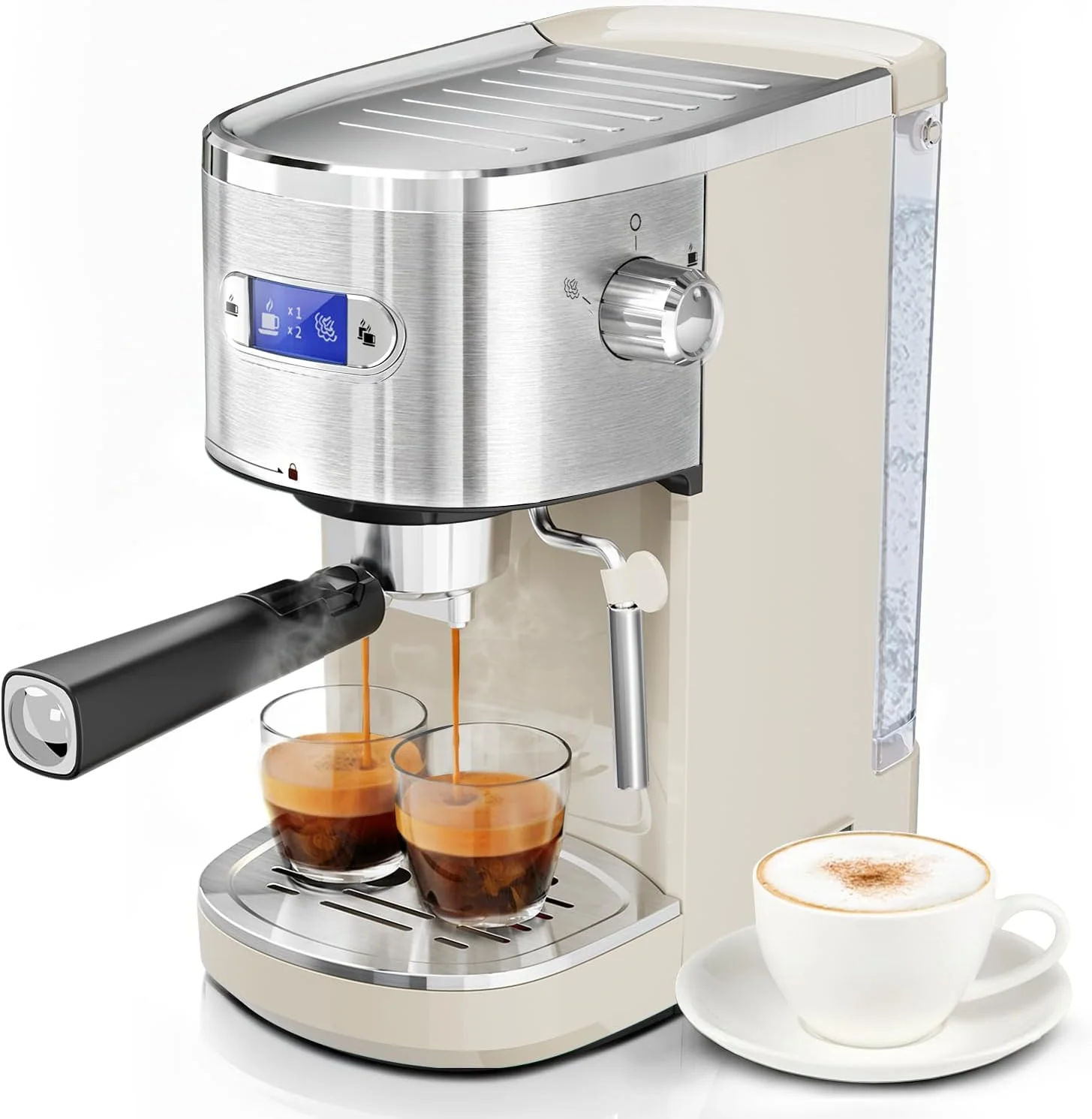 2 in 1 Espresso Machines Support Capsule Coffee Automatic Cappuccino Coffee Maker CM8054 - Image 26