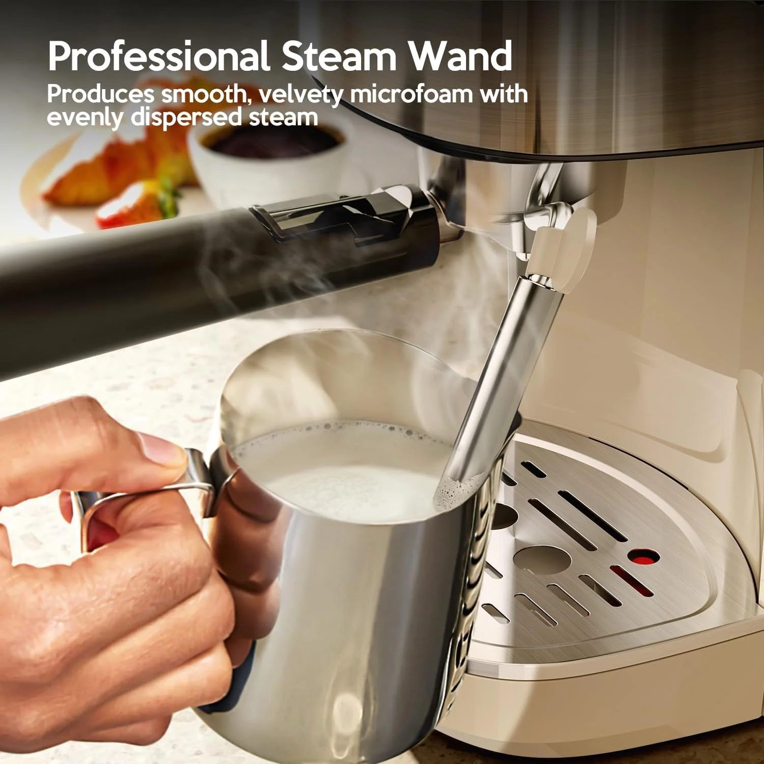 2 in 1 Espresso Machines Support Capsule Coffee Automatic Cappuccino Coffee Maker CM8054 - Image 29