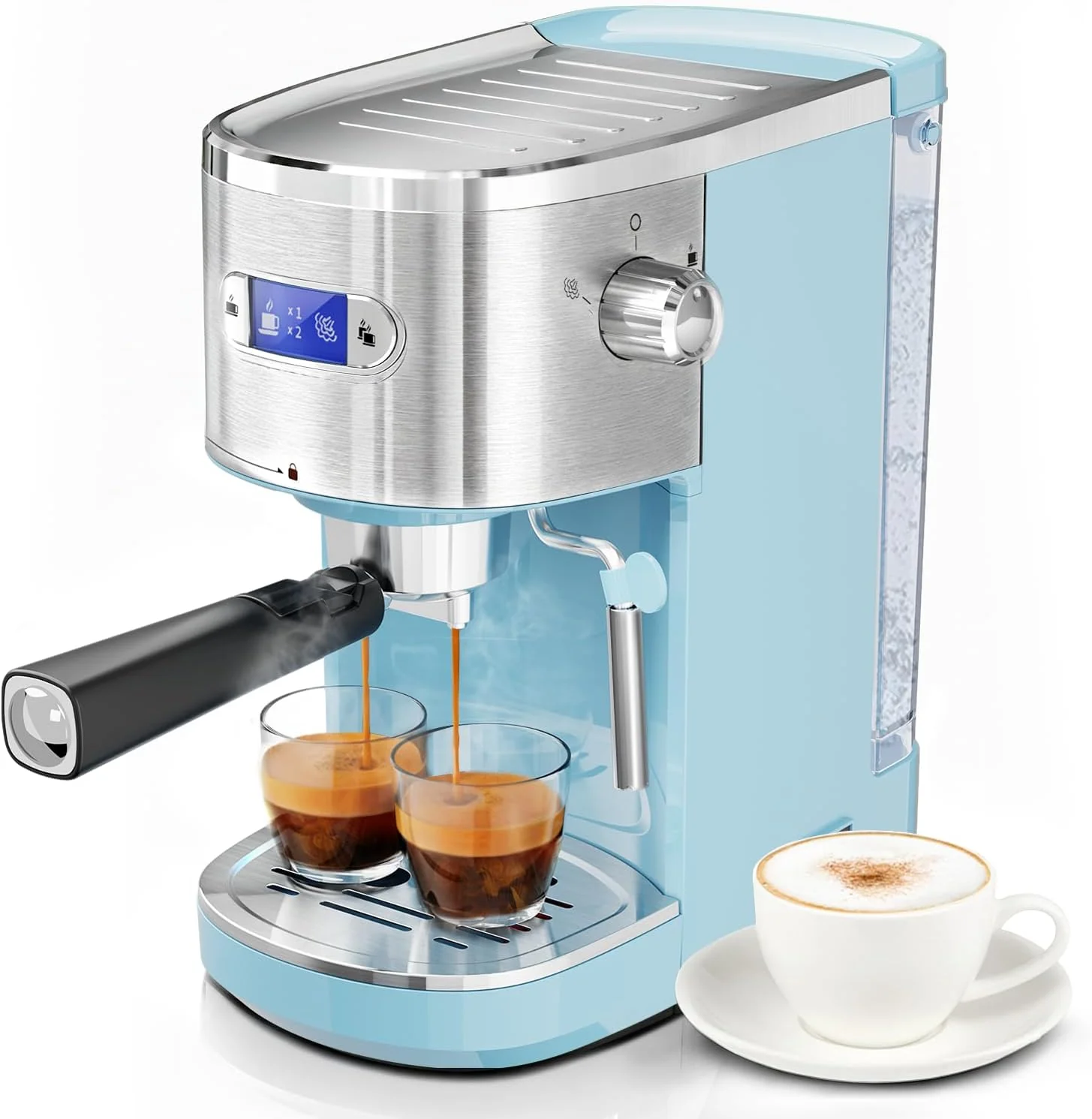 2 in 1 Espresso Machines Support Capsule Coffee Automatic Cappuccino Coffee Maker CM8054 - Image 33