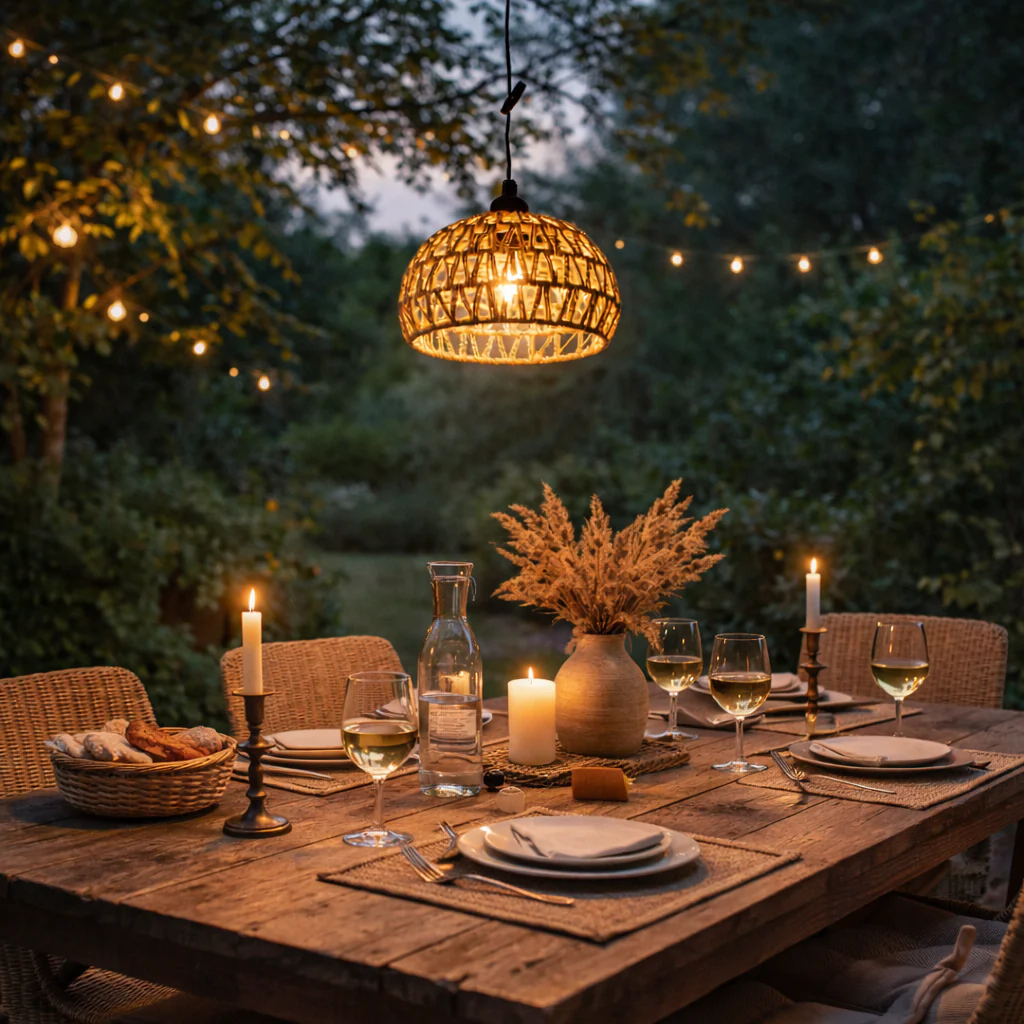 2 Pack Battery Operated Pendant Light Outdoor Chandelier for Gazebo Porch Patio Backyard Bedroom Kitchen - Image 4