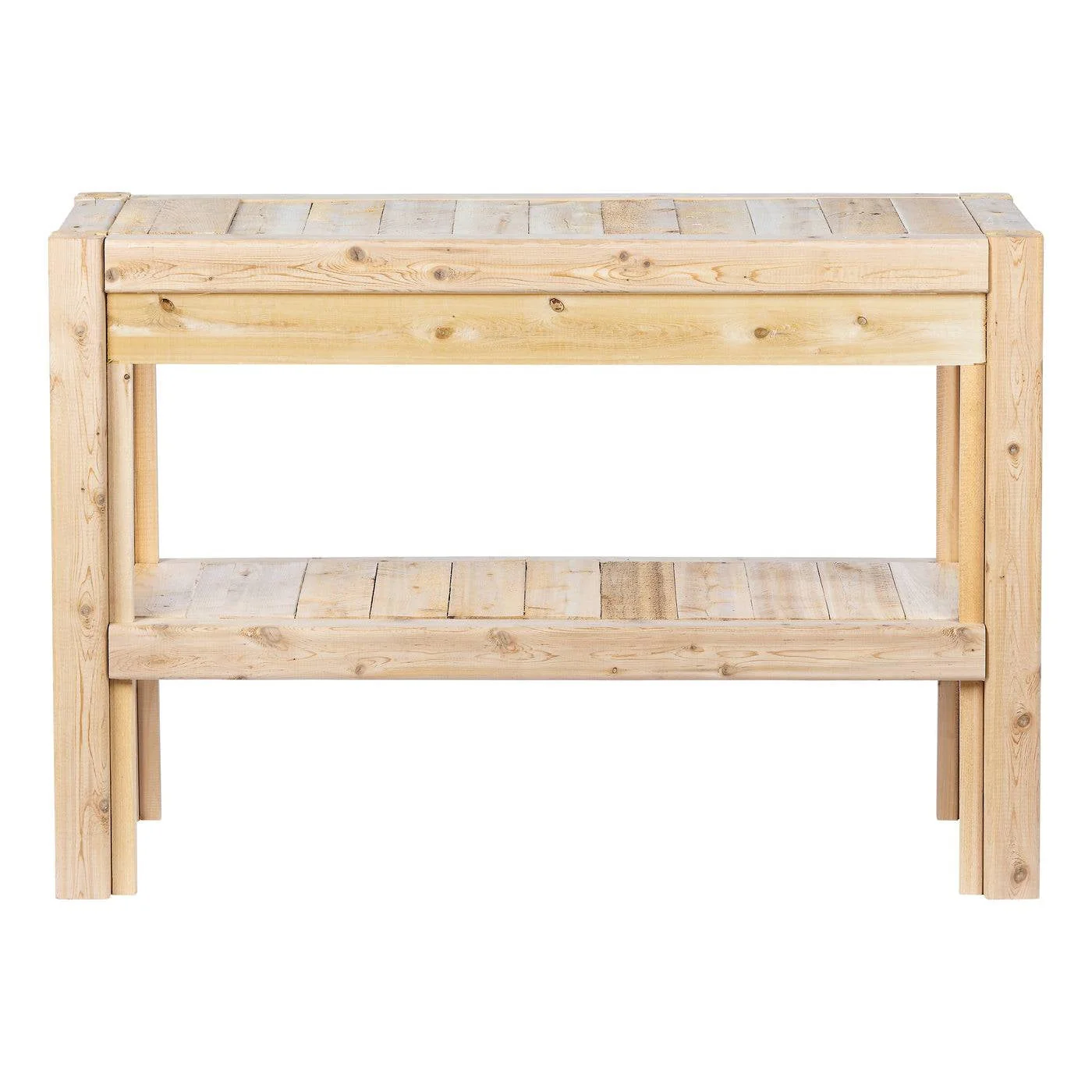 2 Tier Adjustable Cedar Wood Multipurpose Storage Shelves - Made In USA - Image 3