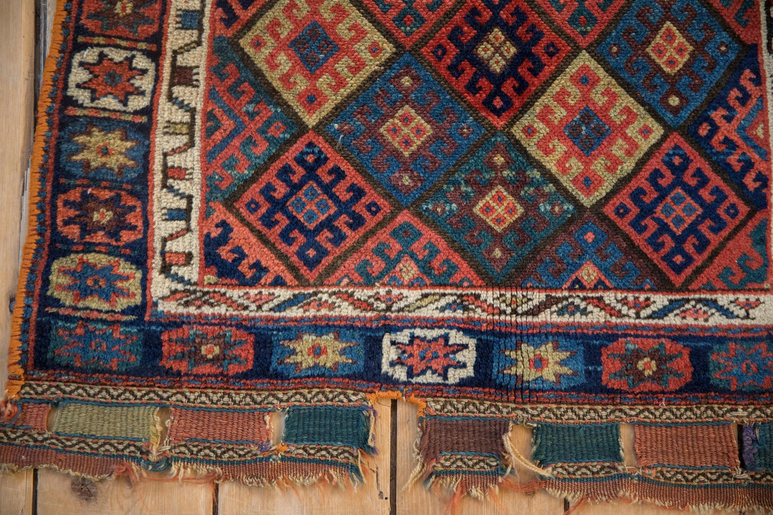 2 x 2.5 Antique Jaff Kurd Bag Face Square Rug Mat - Image 3