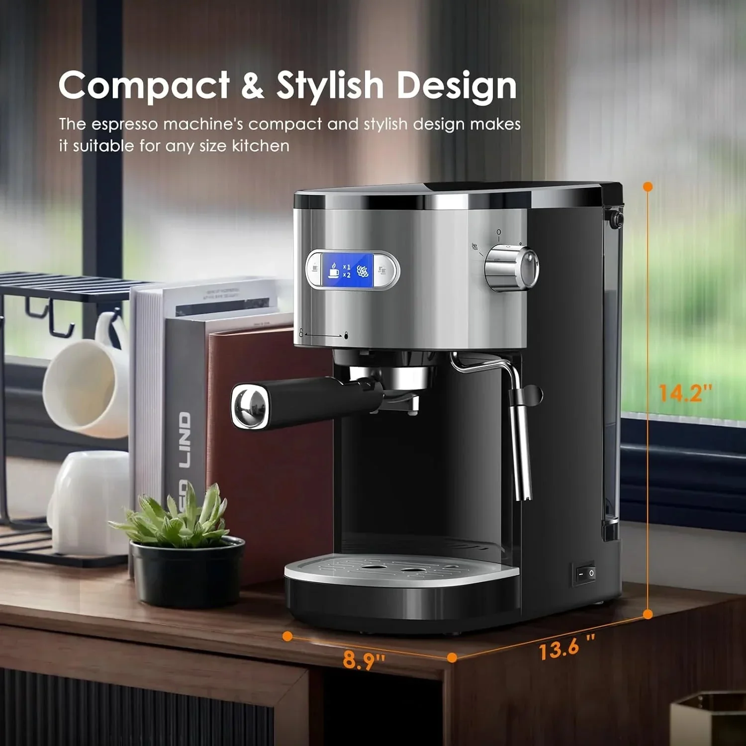 20 Bar Espresso Machines with Grinde CM8031 - Image 23