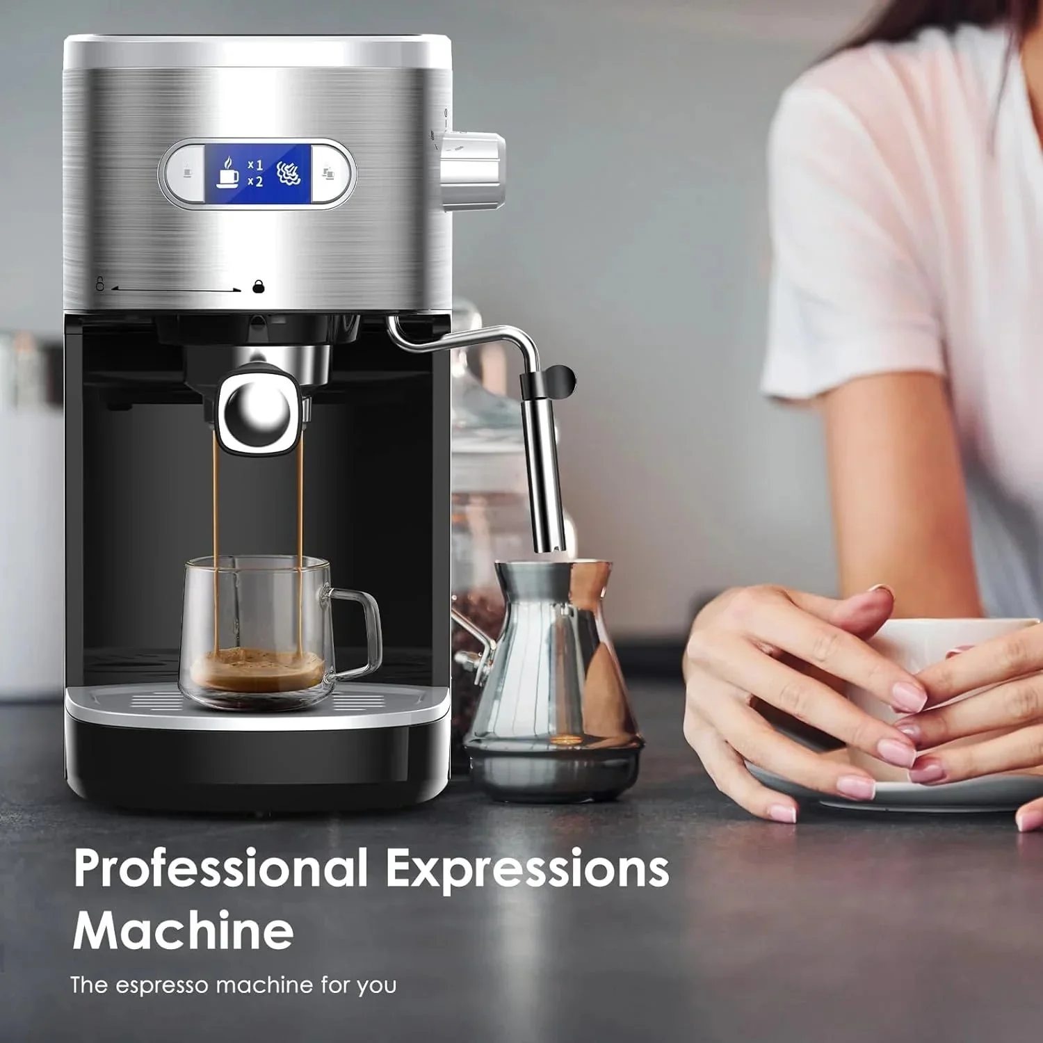 20 Bar Espresso Machines with Grinde CM8031 - Image 24