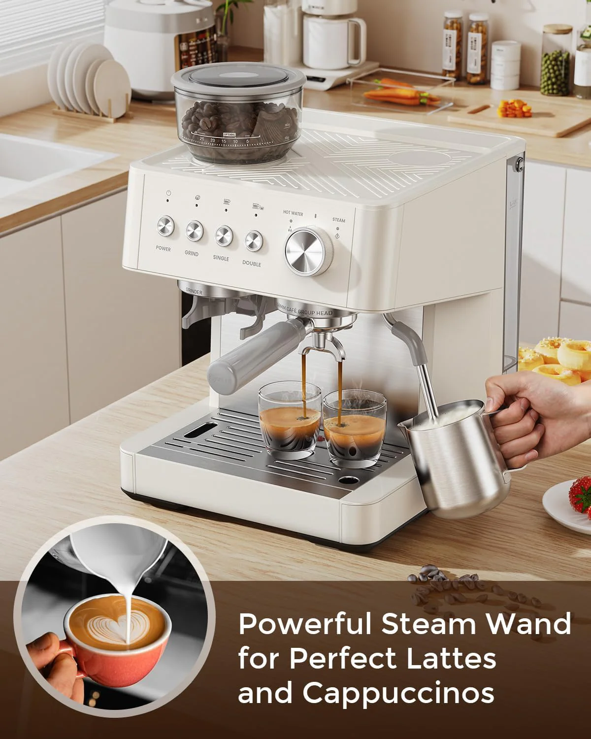 20 Bar Espresso Machines with Grinde CM8031 - Image 28