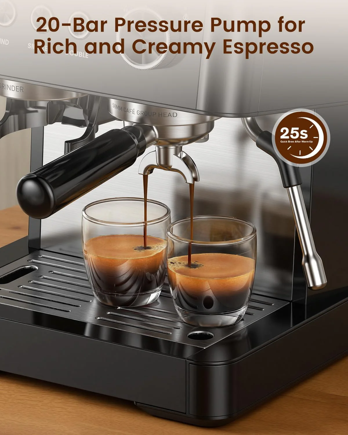 20 Bar Espresso Machines with Grinde CM8031 - Image 37