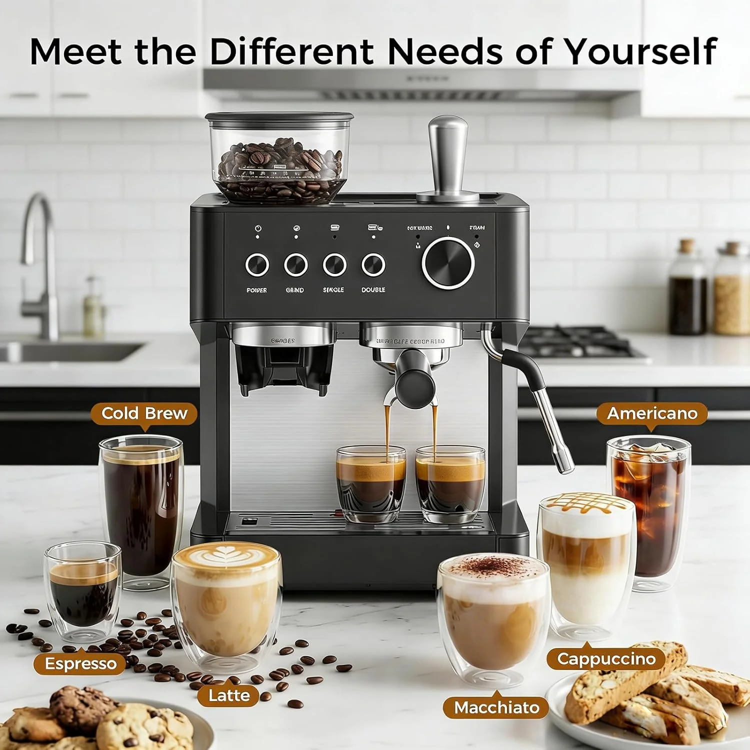 20 Bar Espresso Machines with Grinde CM8031 - Image 38