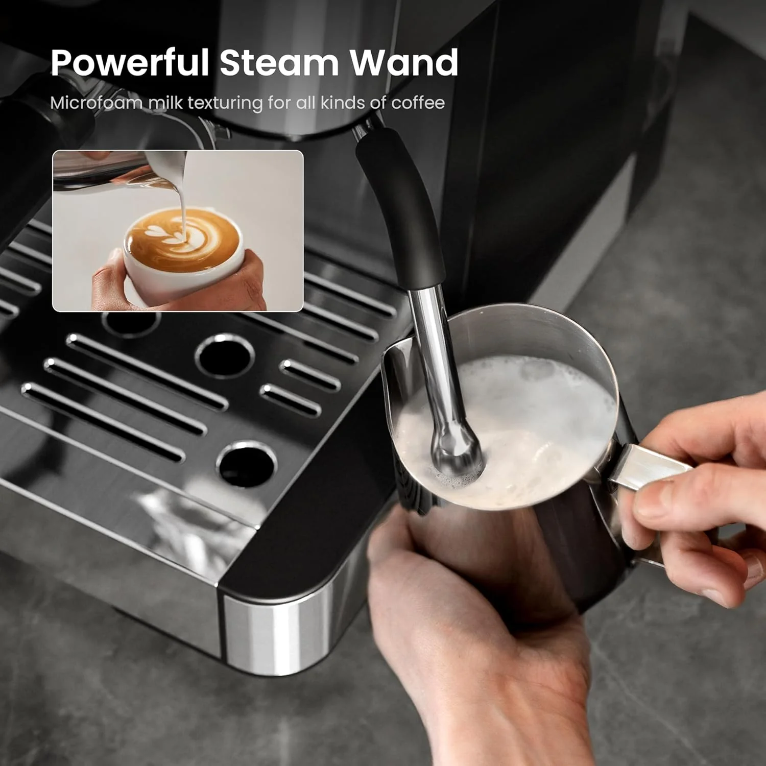 20 Bar Espresso Machines with Grinde CM8031 - Image 5