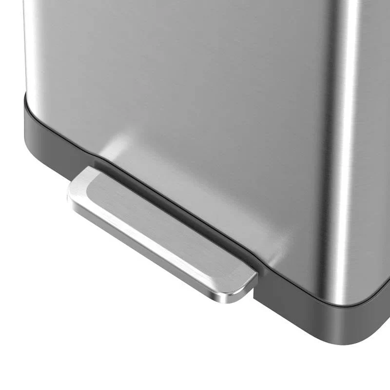 20-Gallon Sturdy Stainless Steel Kitchen Trash Can with Step-on Lid - Image 4