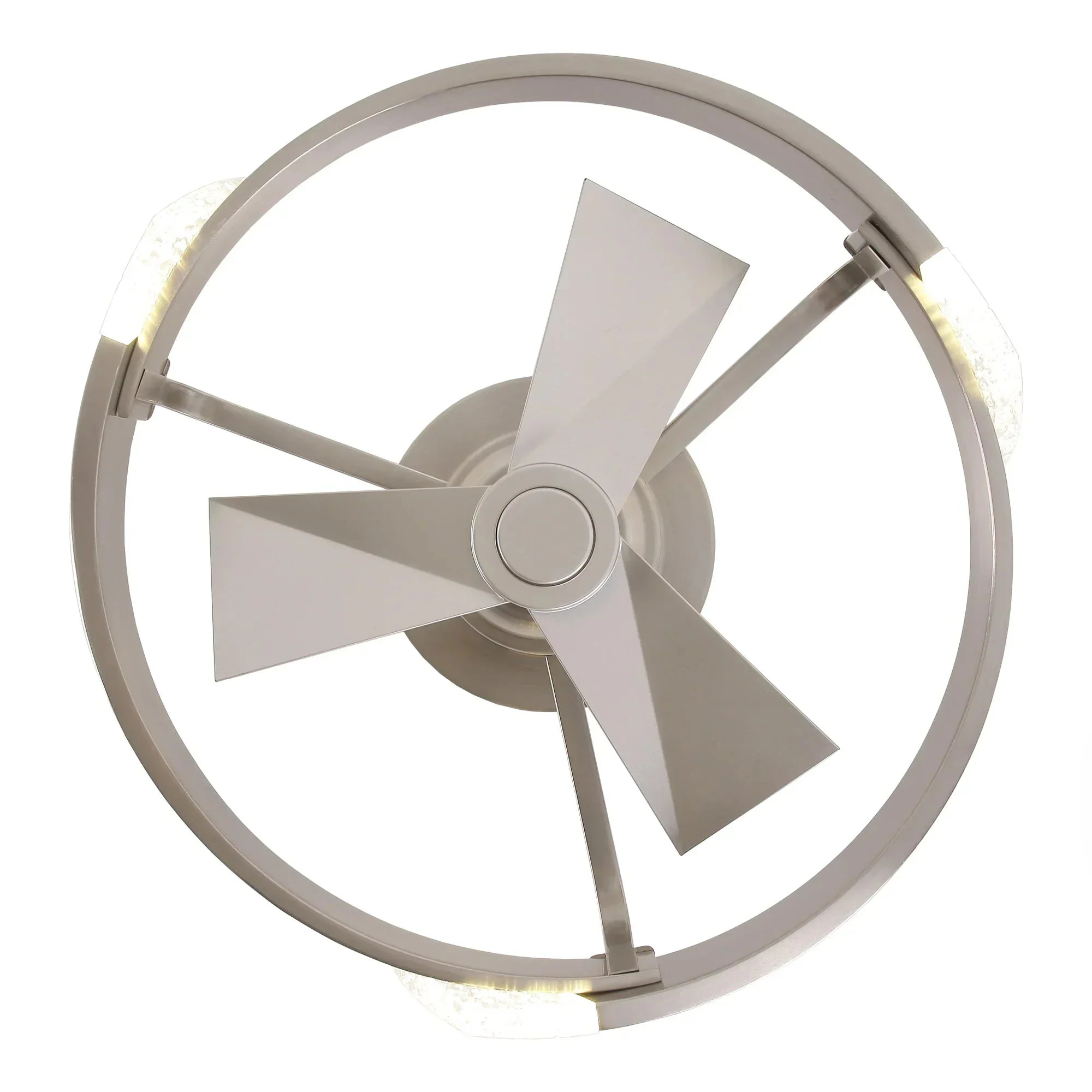 20 Inch Hazel Satin Nickel Flush Mount LED Ceiling Fan with Remote Control - Image 14