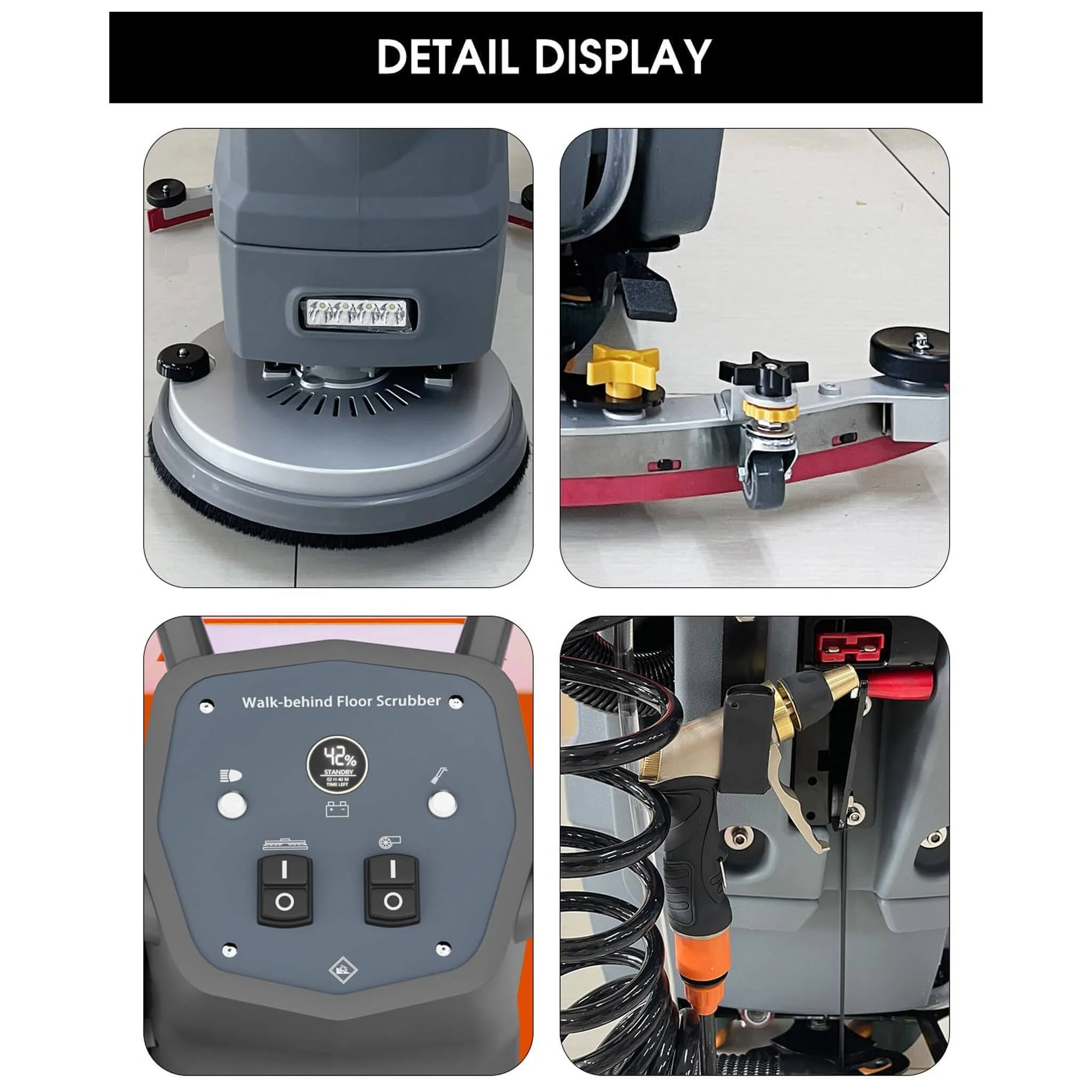 20-Inch Heavy-Duty All-In-One Commercial Electric Walk-Behind Floor Scrubber (SAK52973) - Image 5