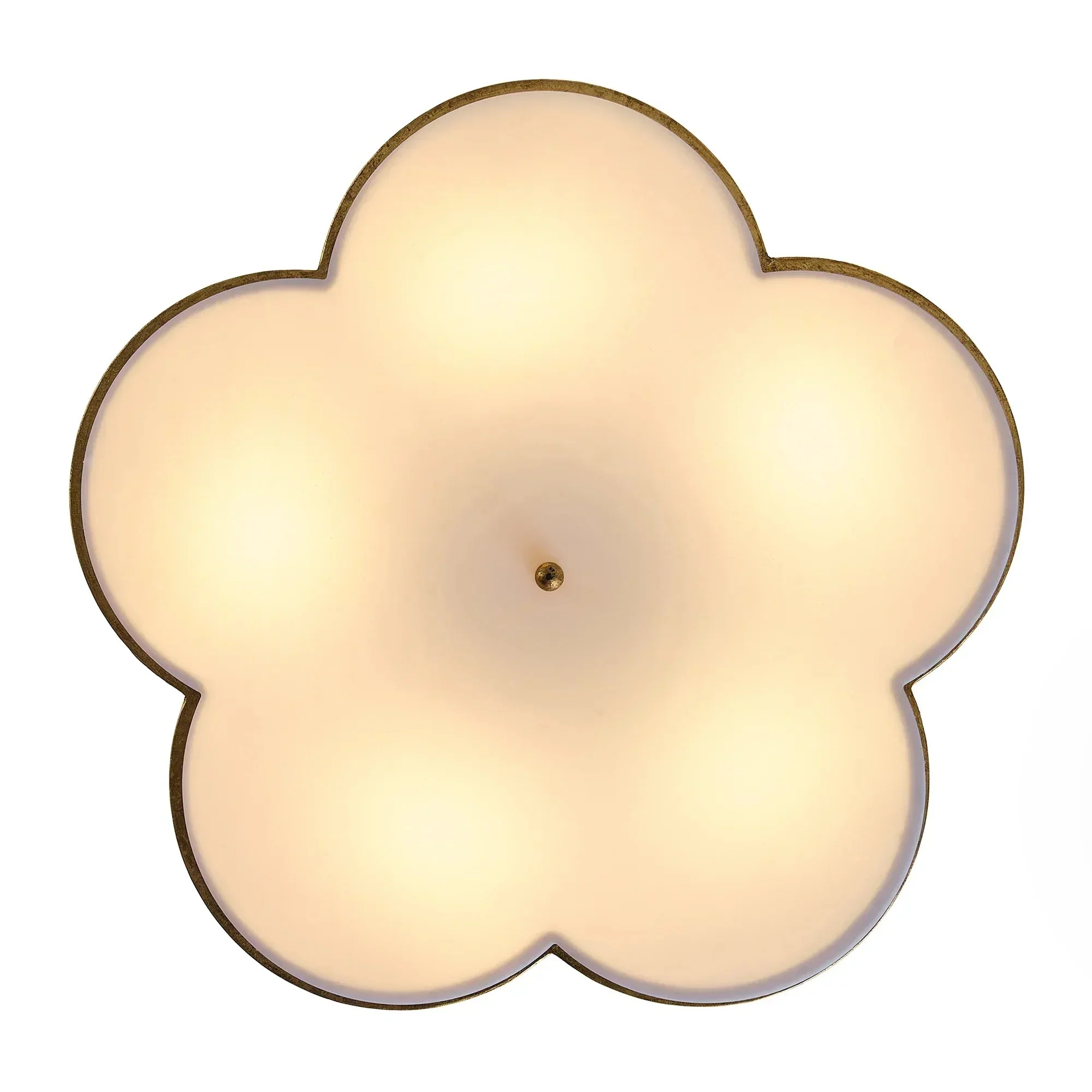 20 Inch Joyce 5-Light Vintage Golden Semi-Flush Mount Ceiling Light - Image 12