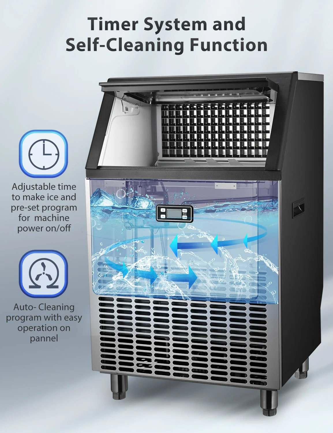 200LBS Freestanding Commercial Ice Maker Z5895 - Image 20