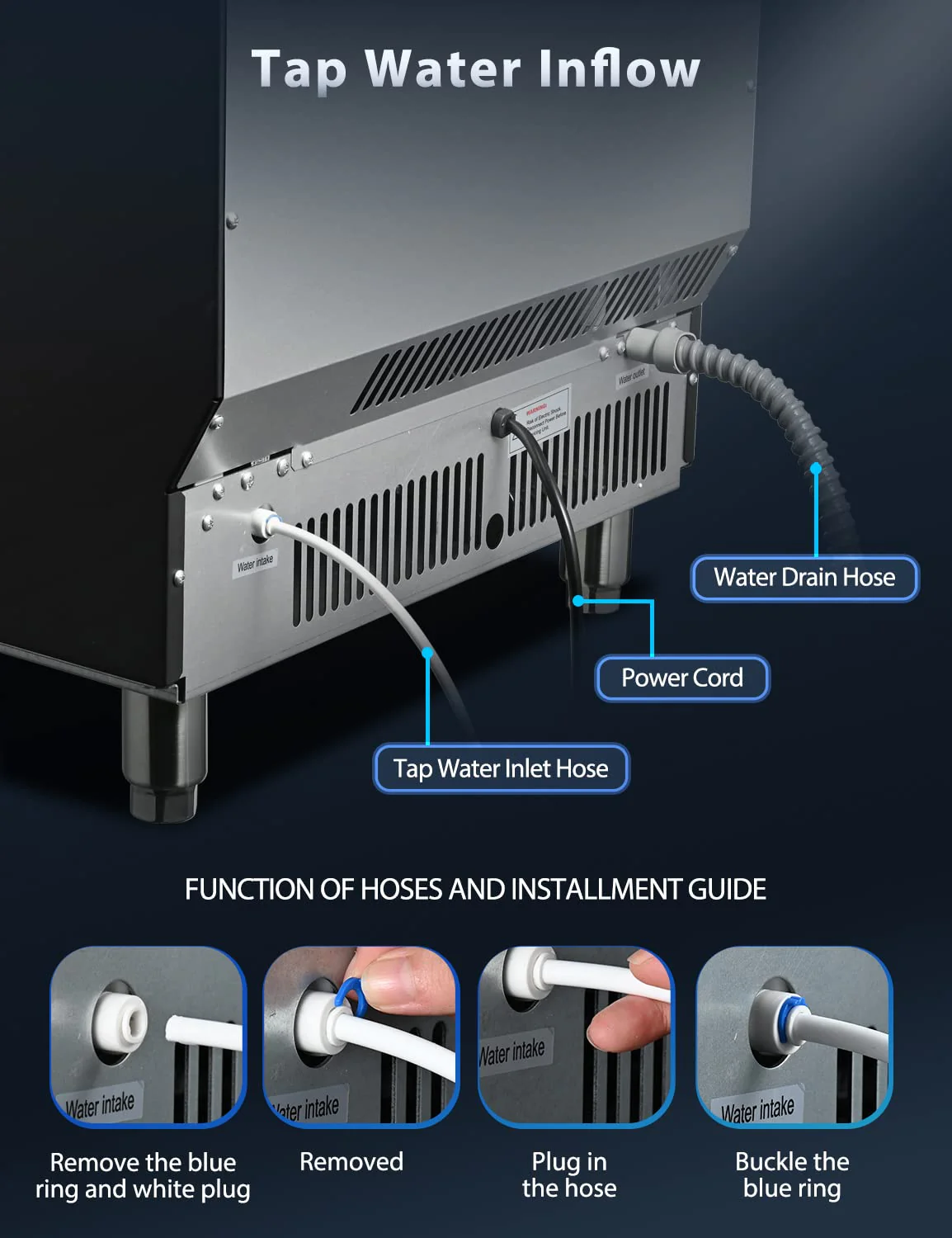 200LBS Freestanding Commercial Ice Maker Z5895 - Image 5