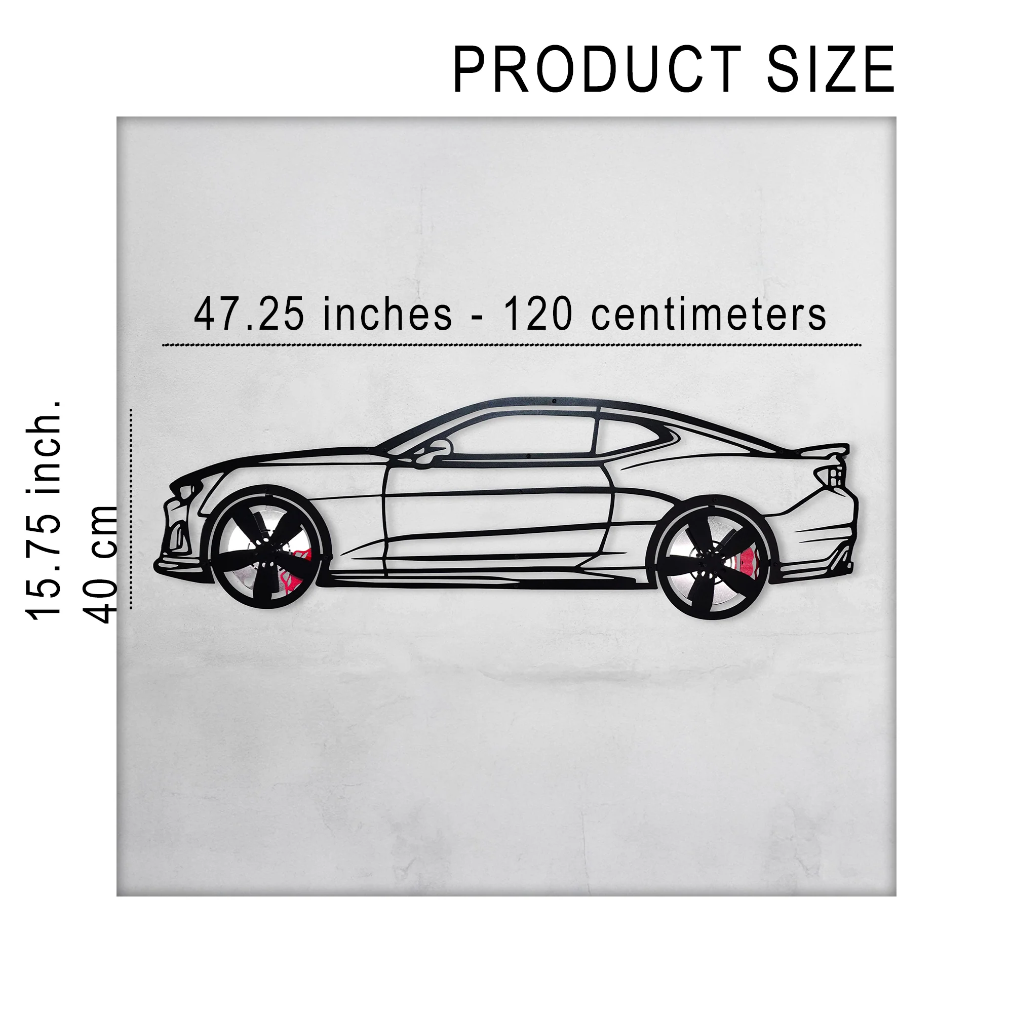 2019 Camaro ZL1 Metal Wall Art – Spinning Wheels Muscle Decor-KAFMEKA005 - Image 11