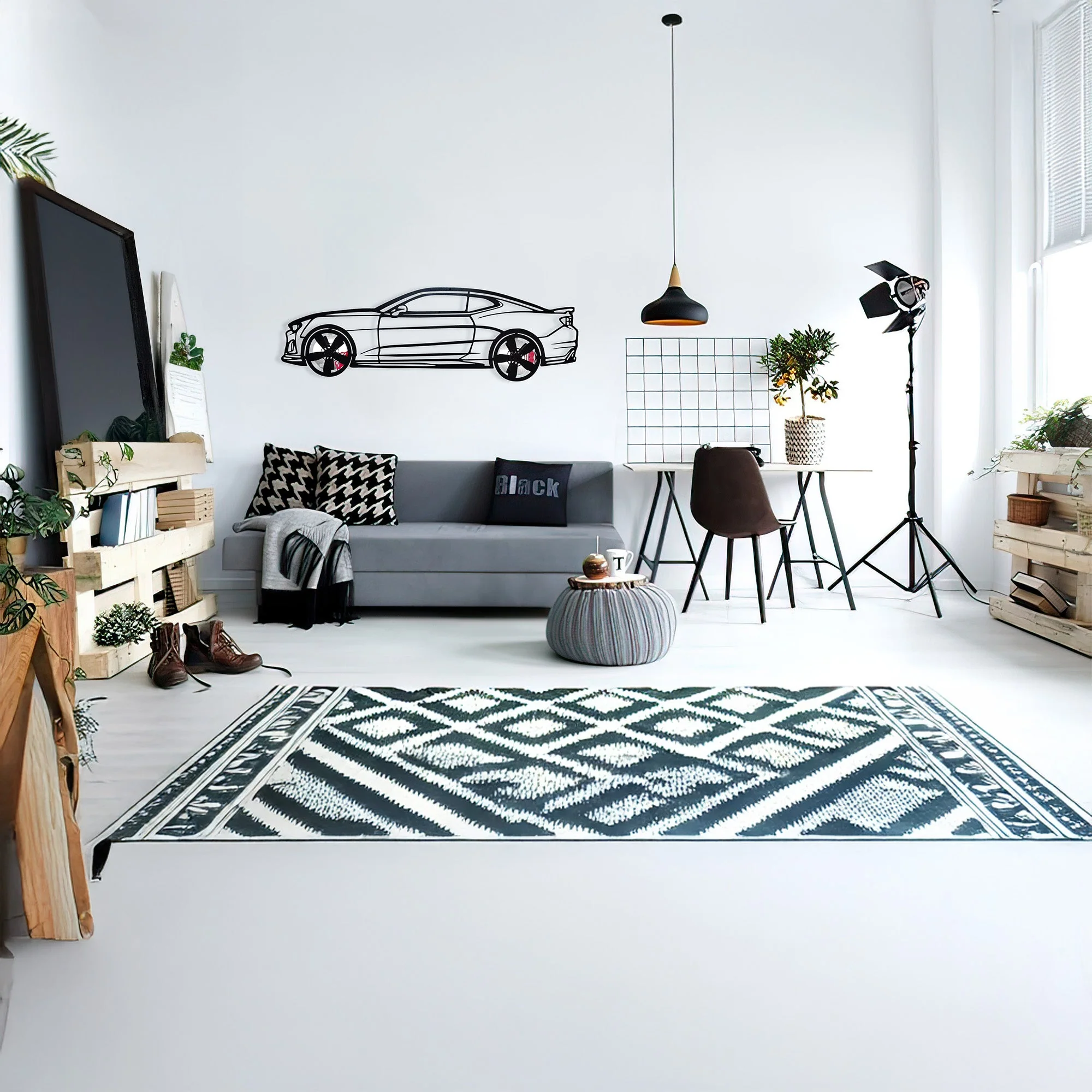 2019 Camaro ZL1 Metal Wall Art – Spinning Wheels Muscle Decor-KAFMEKA005 - Image 3