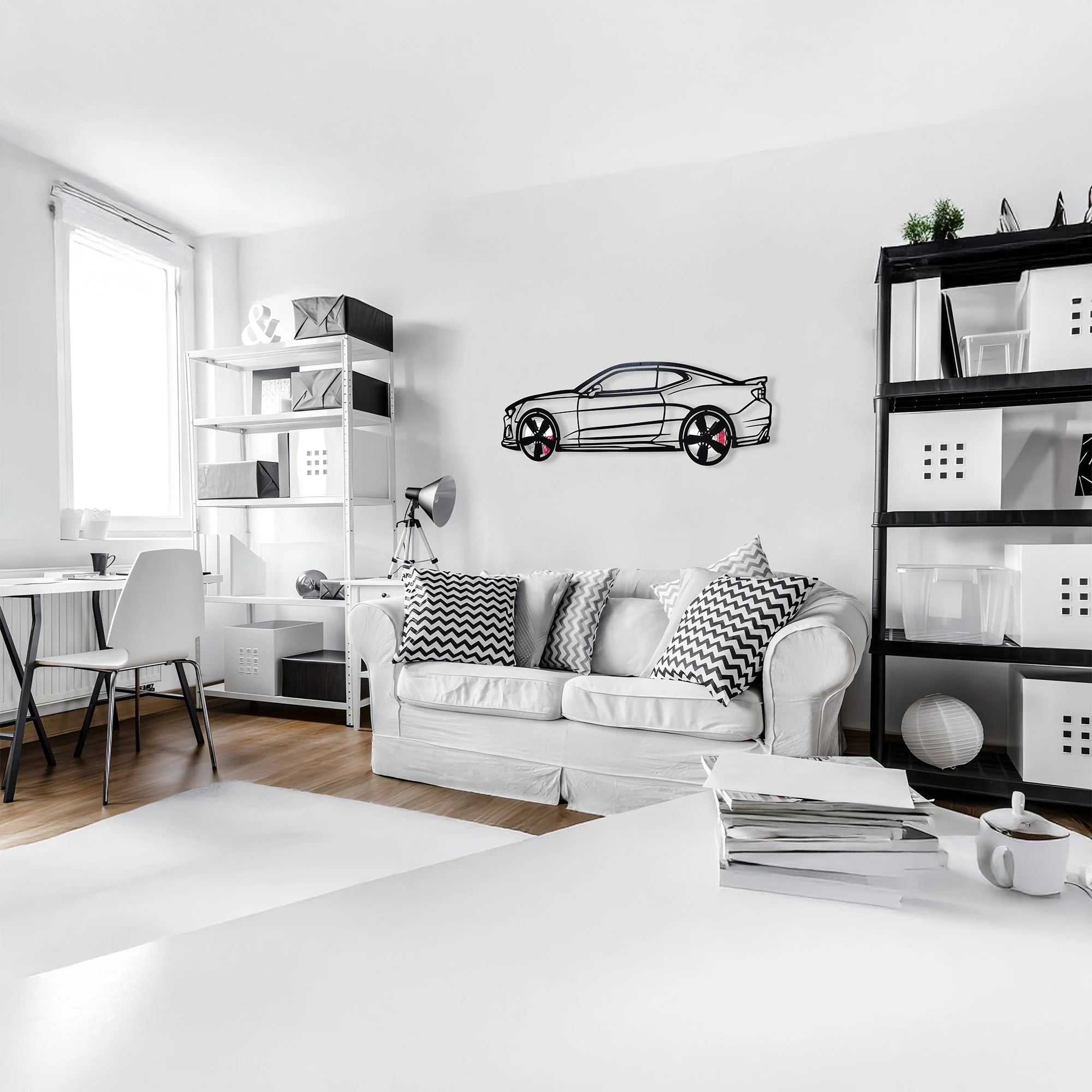 2019 Camaro ZL1 Metal Wall Art – Spinning Wheels Muscle Decor-KAFMEKA005 - Image 4