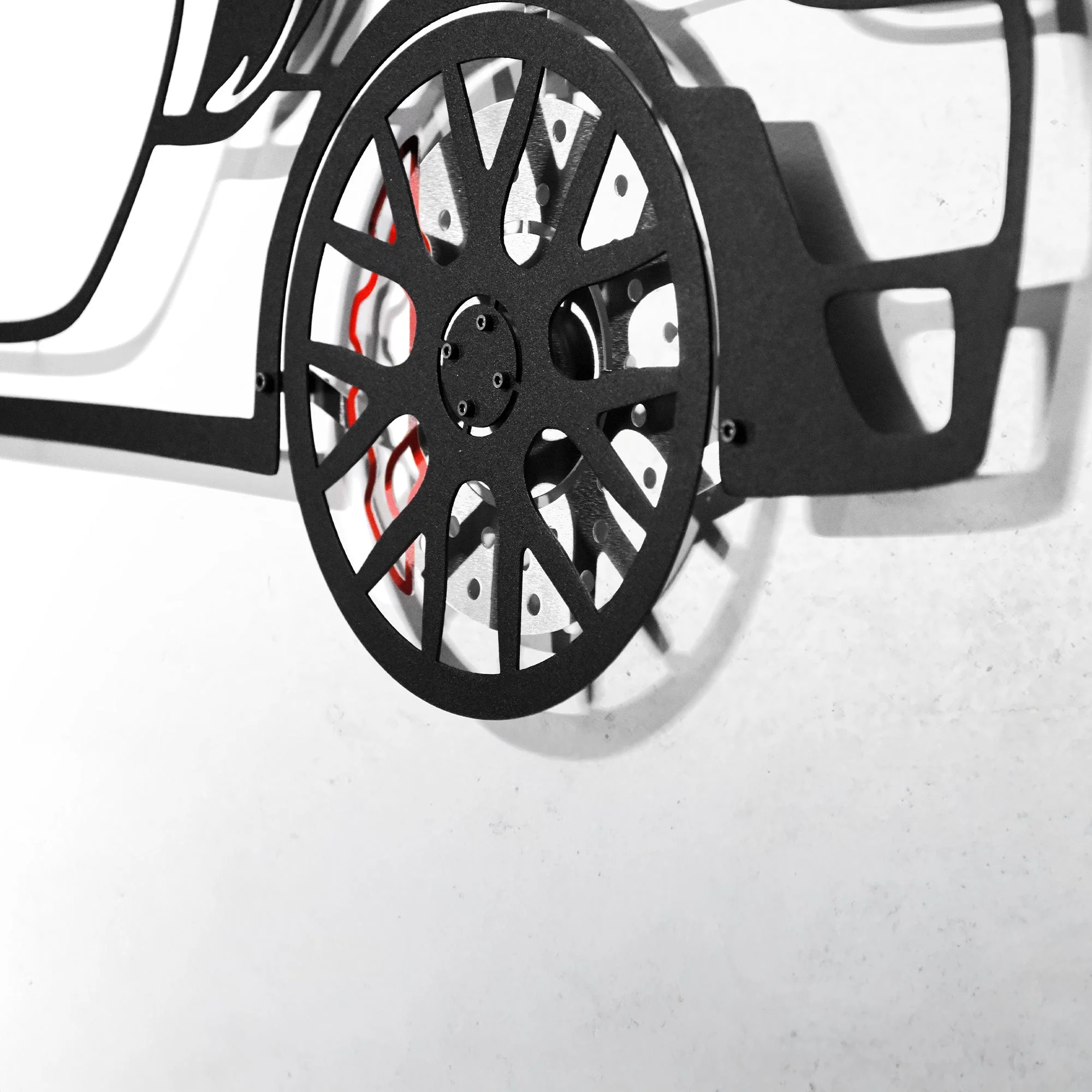 2019 Porsche 911 GT2 RS Wall Art – Steel Cut with Spinning Wheels-KAFMEKA006 - Image 6