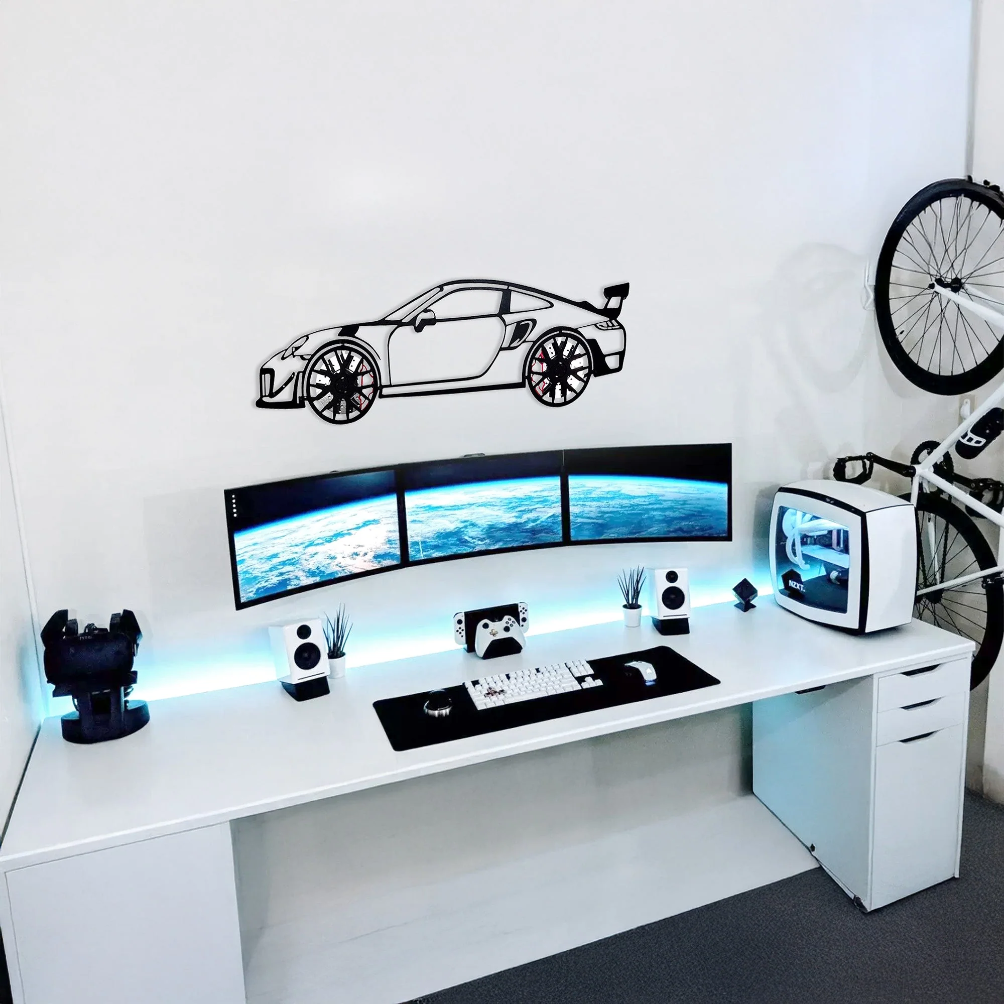 2019 Porsche 911 GT2 RS Wall Art – Steel Cut with Spinning Wheels-KAFMEKA006 - Image 7