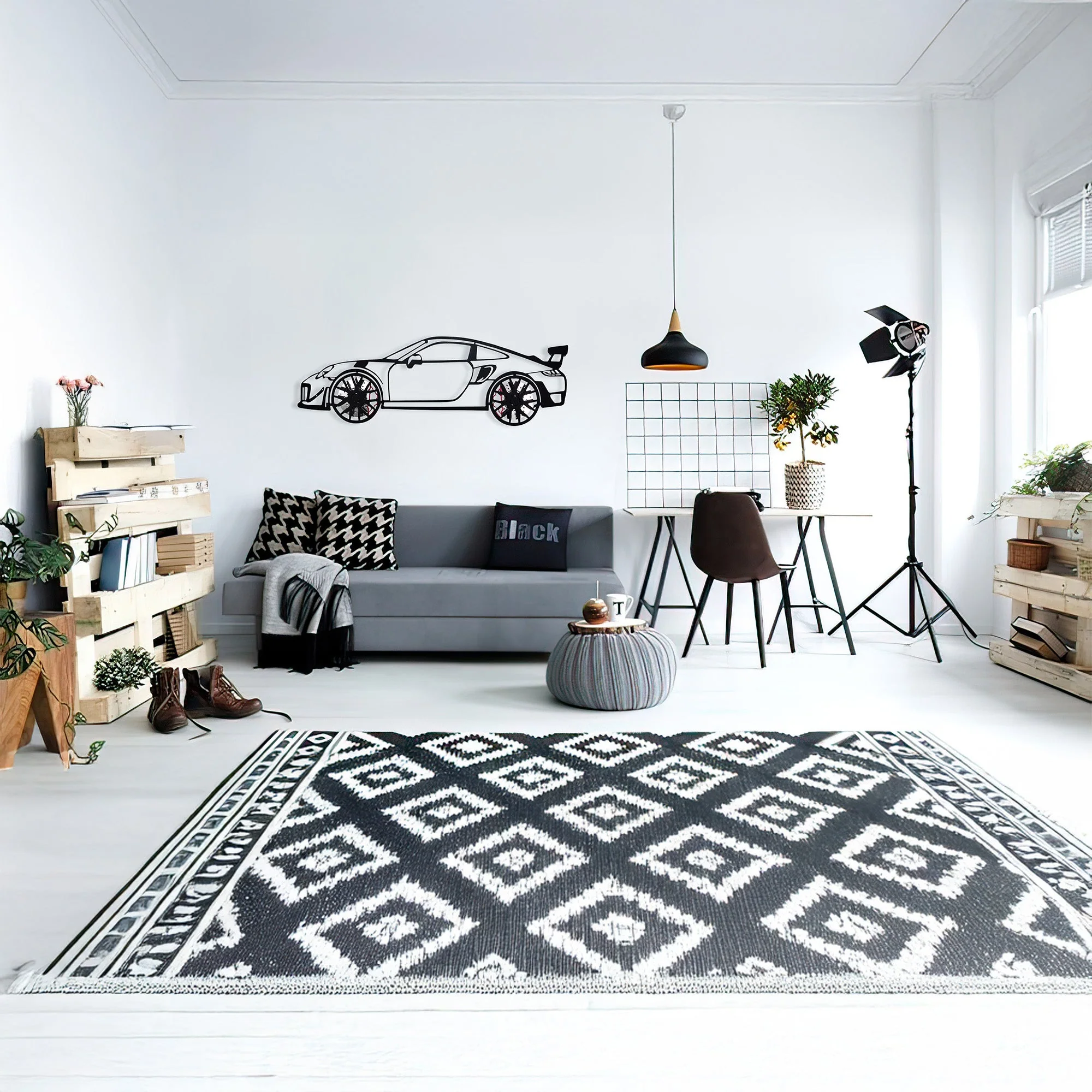 2019 Porsche 911 GT2 RS Wall Art – Steel Cut with Spinning Wheels-KAFMEKA006 - Image 9