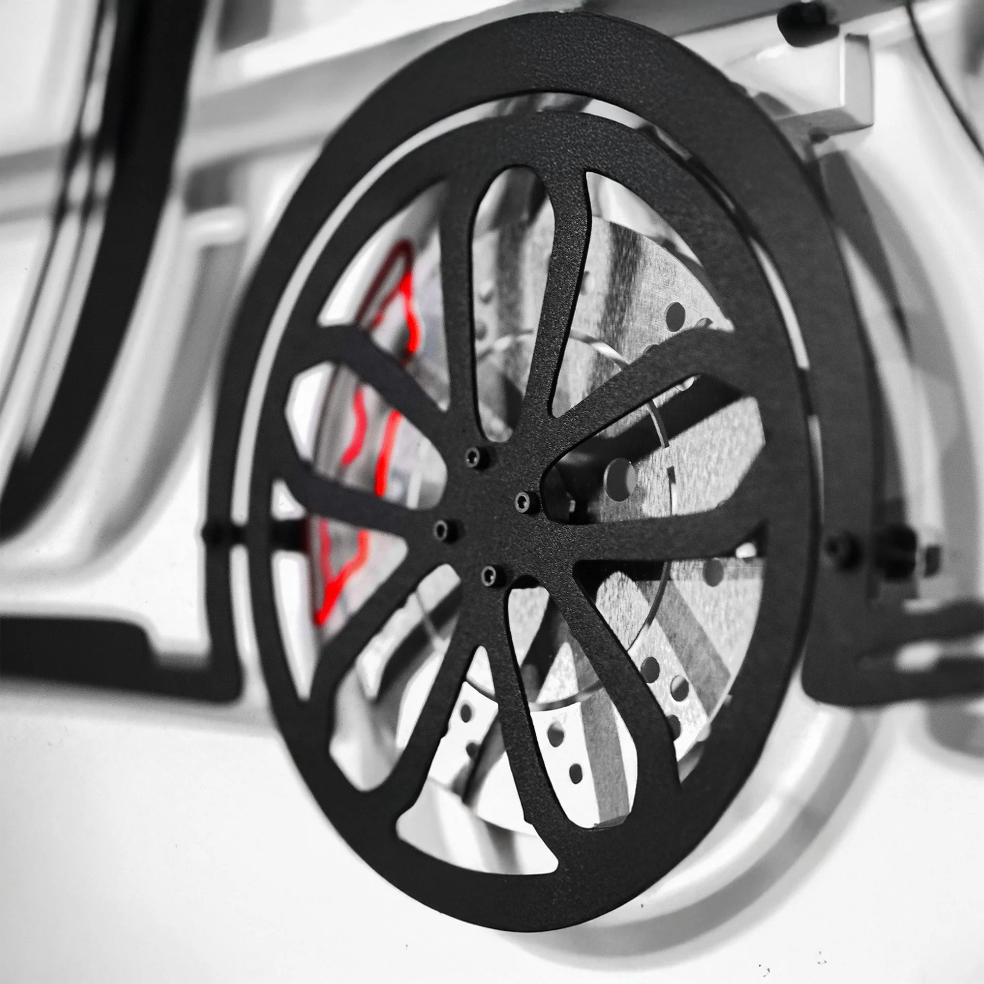 2022 Porsche Cayman 718 GT4 Wall Art – Steel Cut with Spinning Wheels-KAFMEKA008 - Image 3