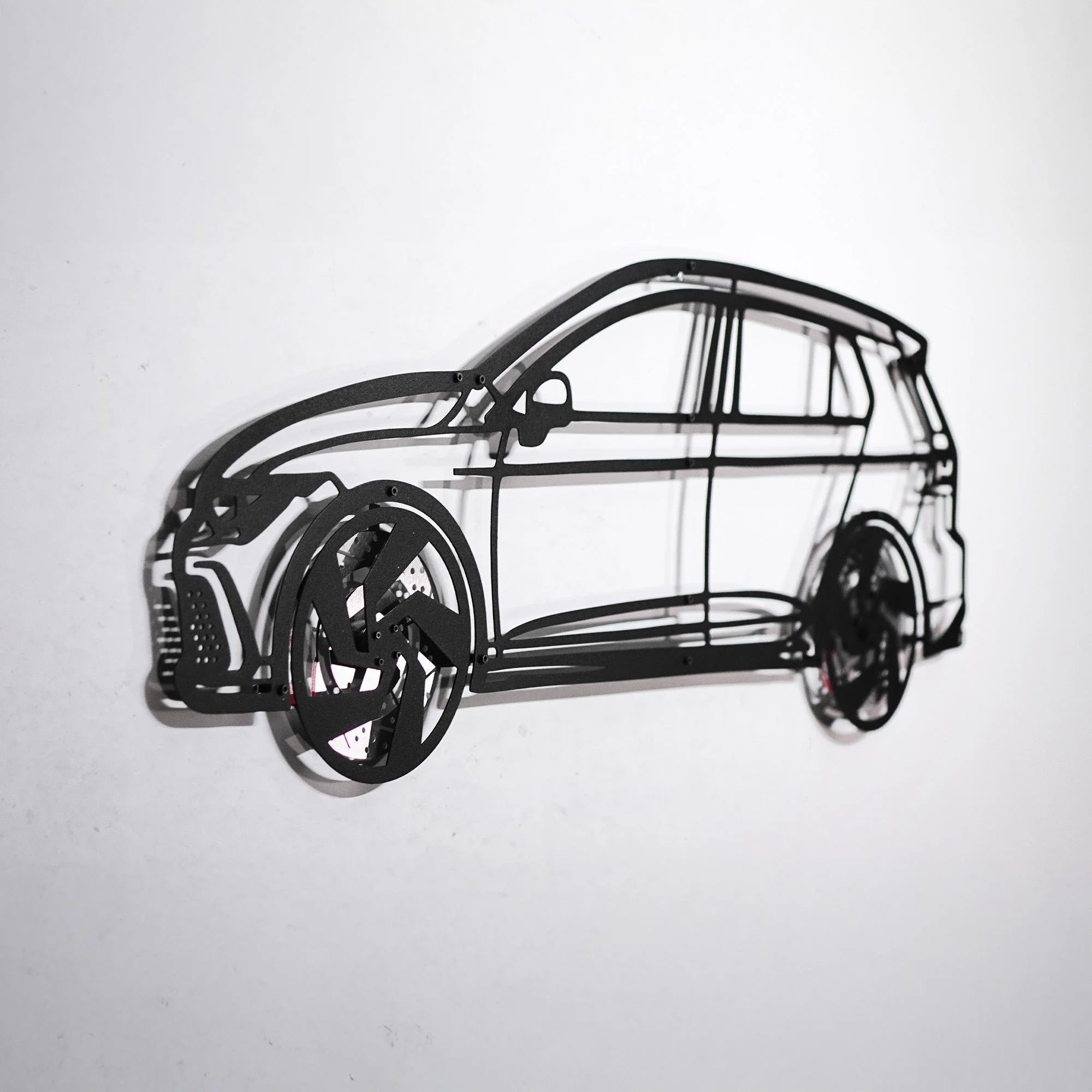 2022 Volkswagen Golf GTI Wall Art – Steel Silhouette with Spinning Wheels-KAFMEKA010 - Image 4