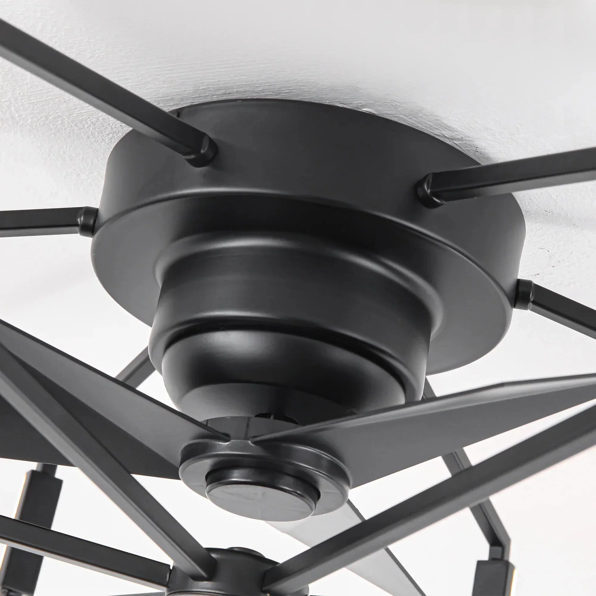 21 Inch Wade Black Industrial Flush Mount LED Ceiling Fan - Image 12