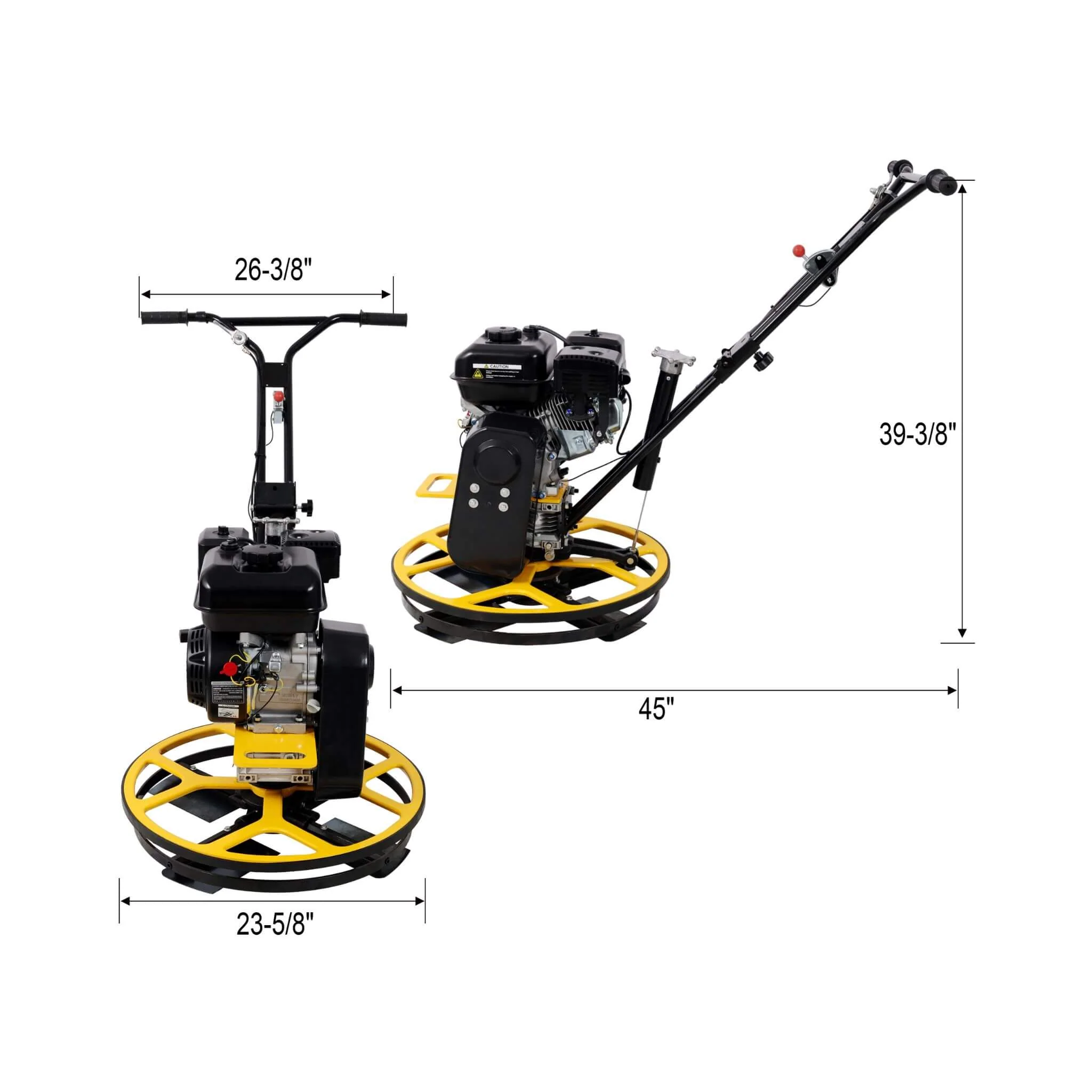 22-Inch 7HP Gas-Powered Walk-Behind Concrete Surface Finisher (SAK61802) - Image 9