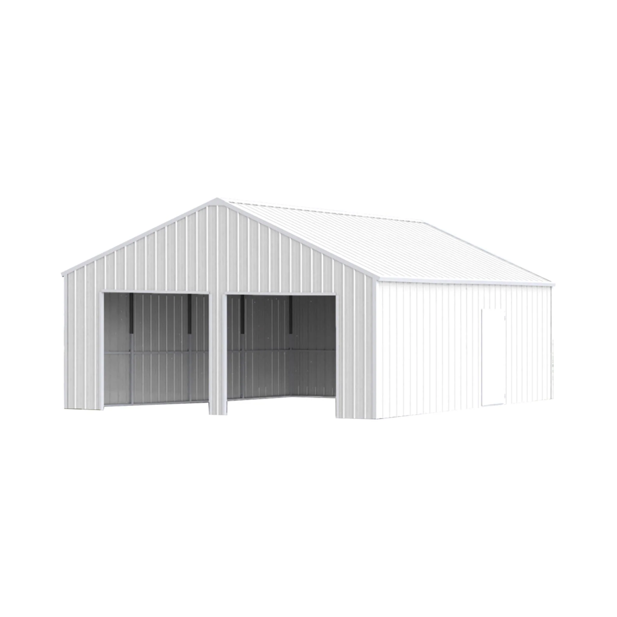 [22X23FT] Heavy-Duty Double Garage Steel Barn Storage Shed (SAK94567) - Image 5